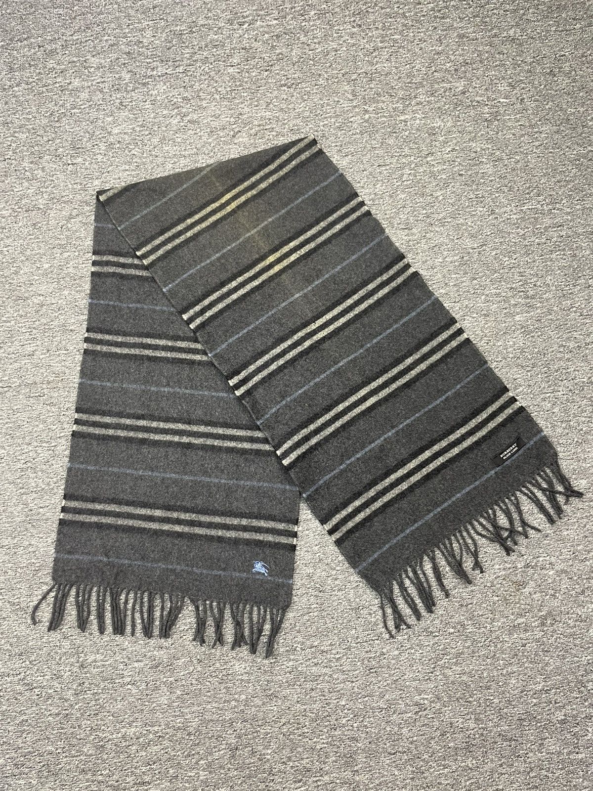 Burberry Vintage Burberry Cashmere Wool Scarf Muffler Size ONE SIZE - 4 Thumbnail