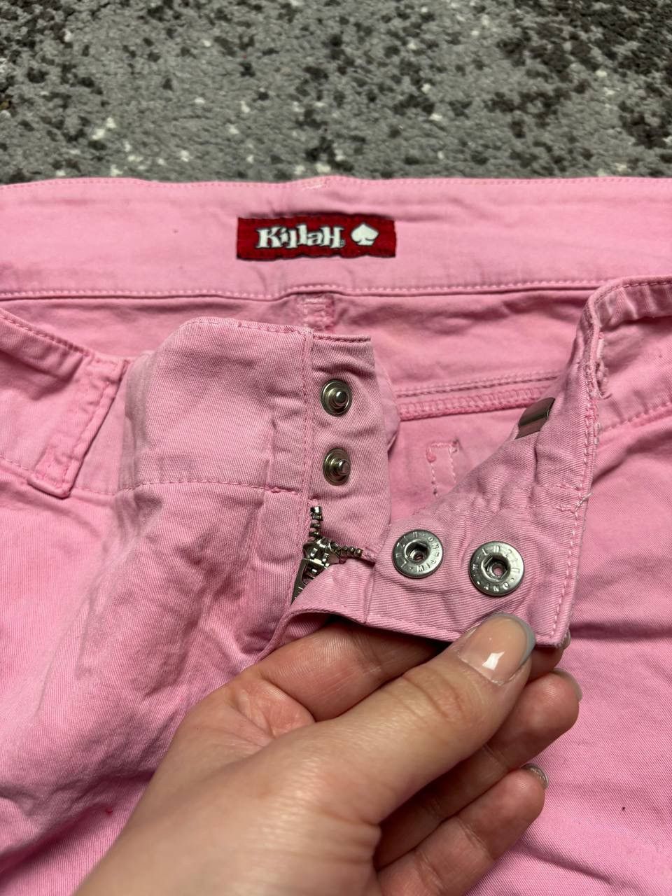 Japanese Brand Vintage 90s pink pant Jlo Paris Hilton y2k rare jeans pants Size 29" - 5 Thumbnail