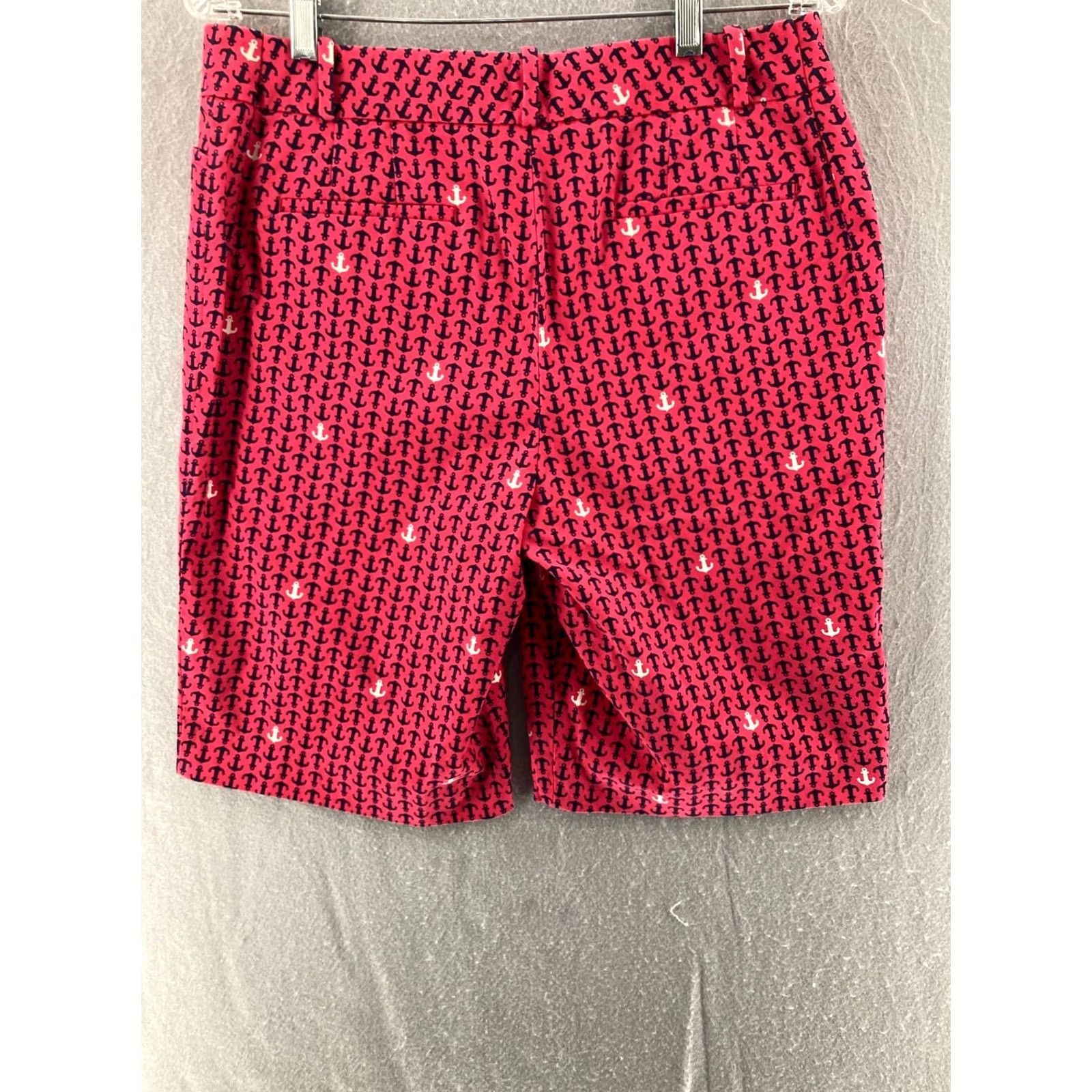 Talbots Talbots Pink Bermuda Shorts Womens 10 Beach Travel Sailboats Pattern Solid Mid Rise Comfort Size 32" / US 10 / IT 46 - 7 Thumbnail