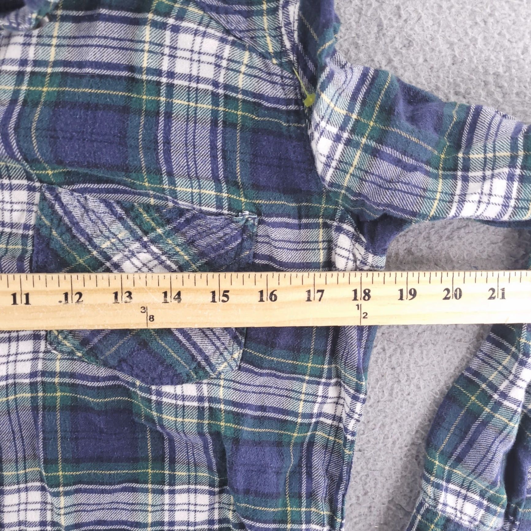 Abercrombie & Fitch Abercrombie Shirt Womens Small Flannel Green Button Up Long Sleeve Plaid Collared Size S / US 4 / IT 40 - 5 Thumbnail