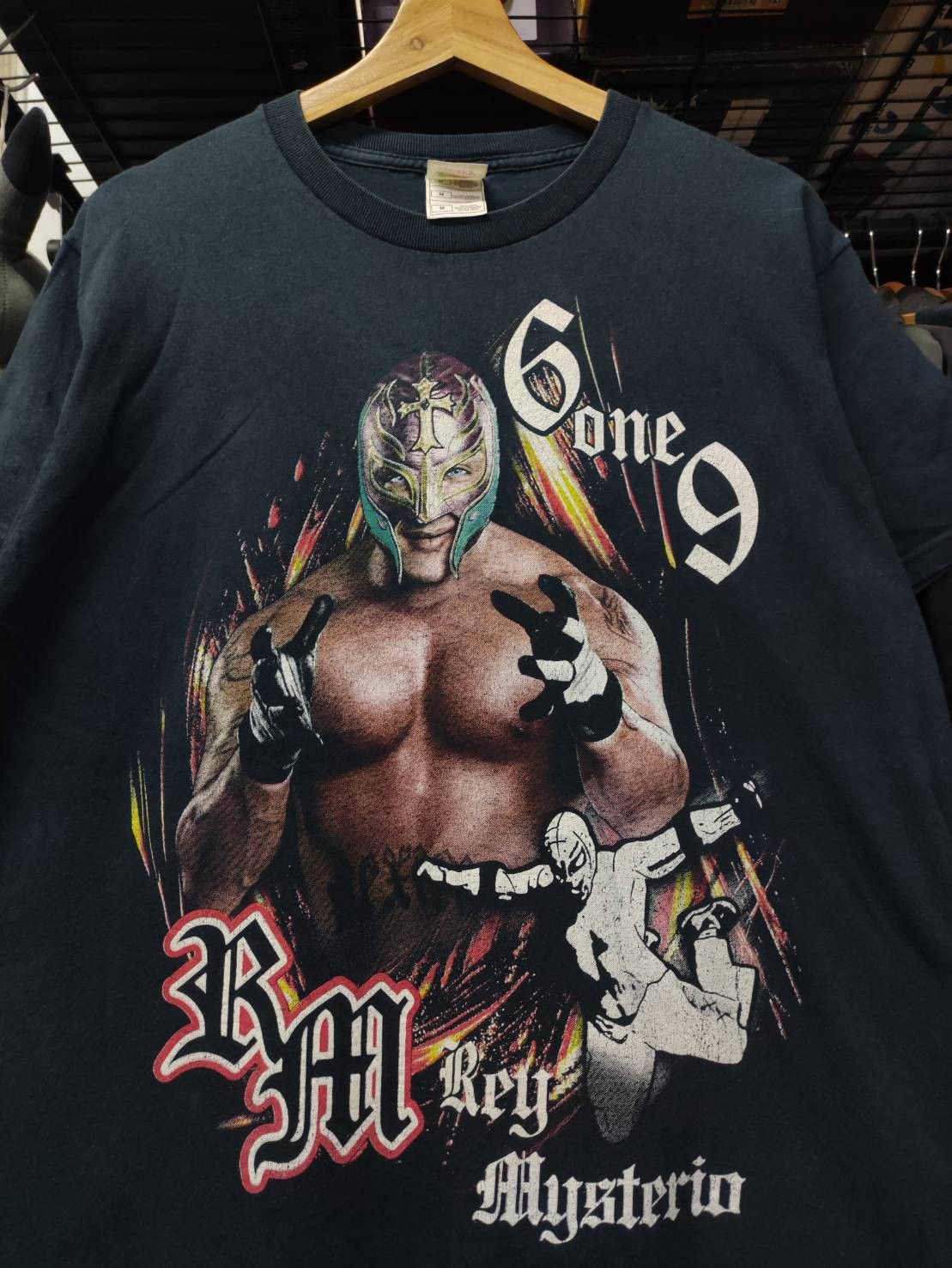 WWE Vtg 00's WWF Rey Mysterio 619 Promo T-Shirt Size US M / EU 48-50 / 2 - 1 Thumbnail