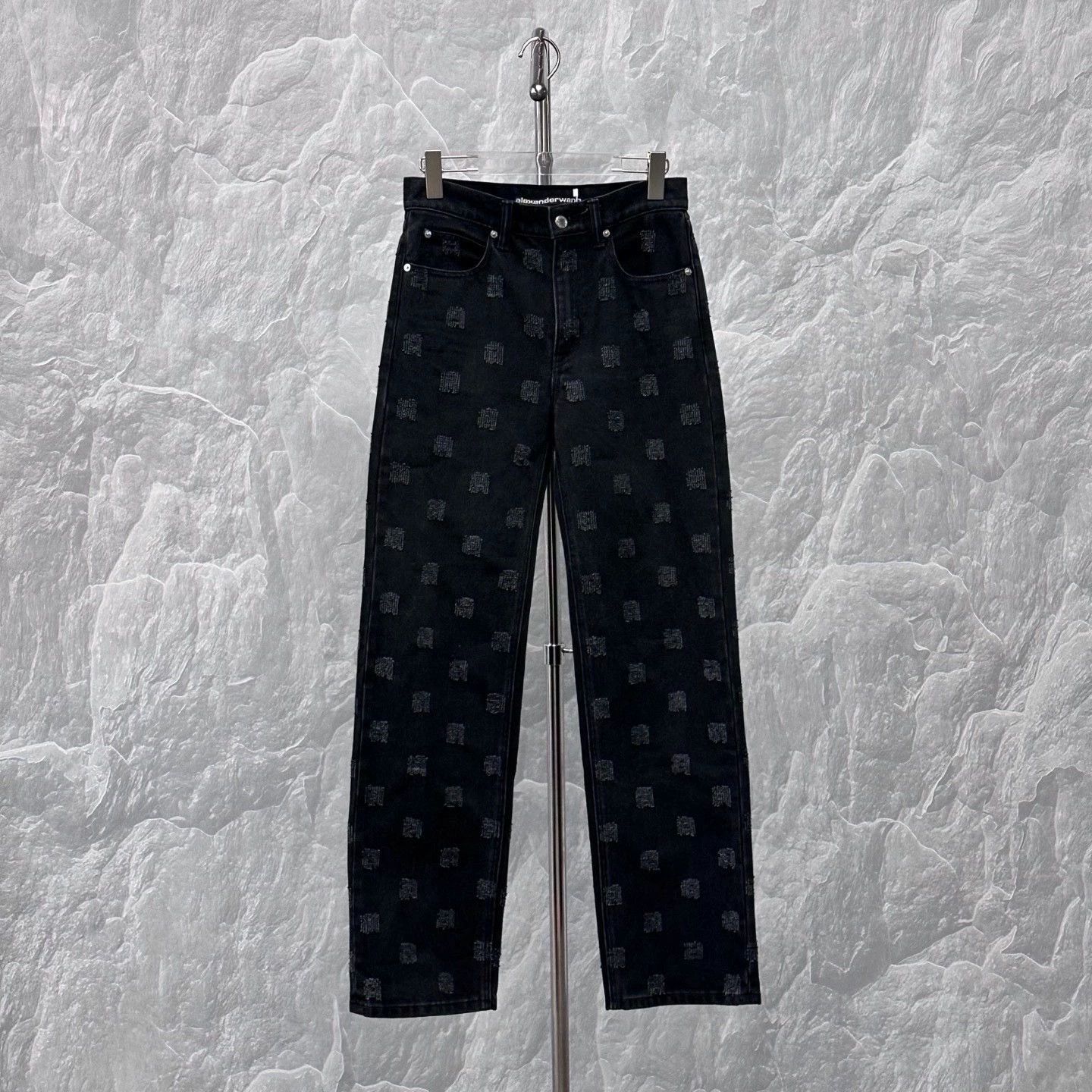 Alexander Wang alexander wang distressed leather patch denim pants Size US 26 / EU 42 - 1 Thumbnail