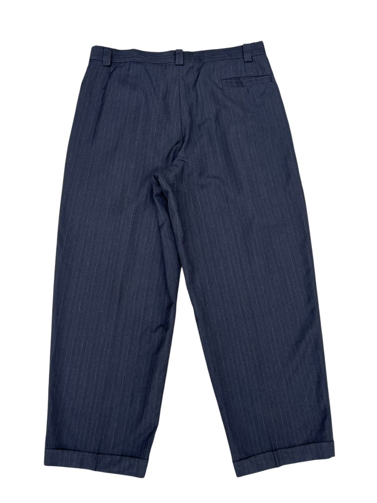 Versace Archive 90s Gianni Versace Stripes Wool Baggy Trouser Pant Size US 36 / EU 52 - 12 Thumbnail