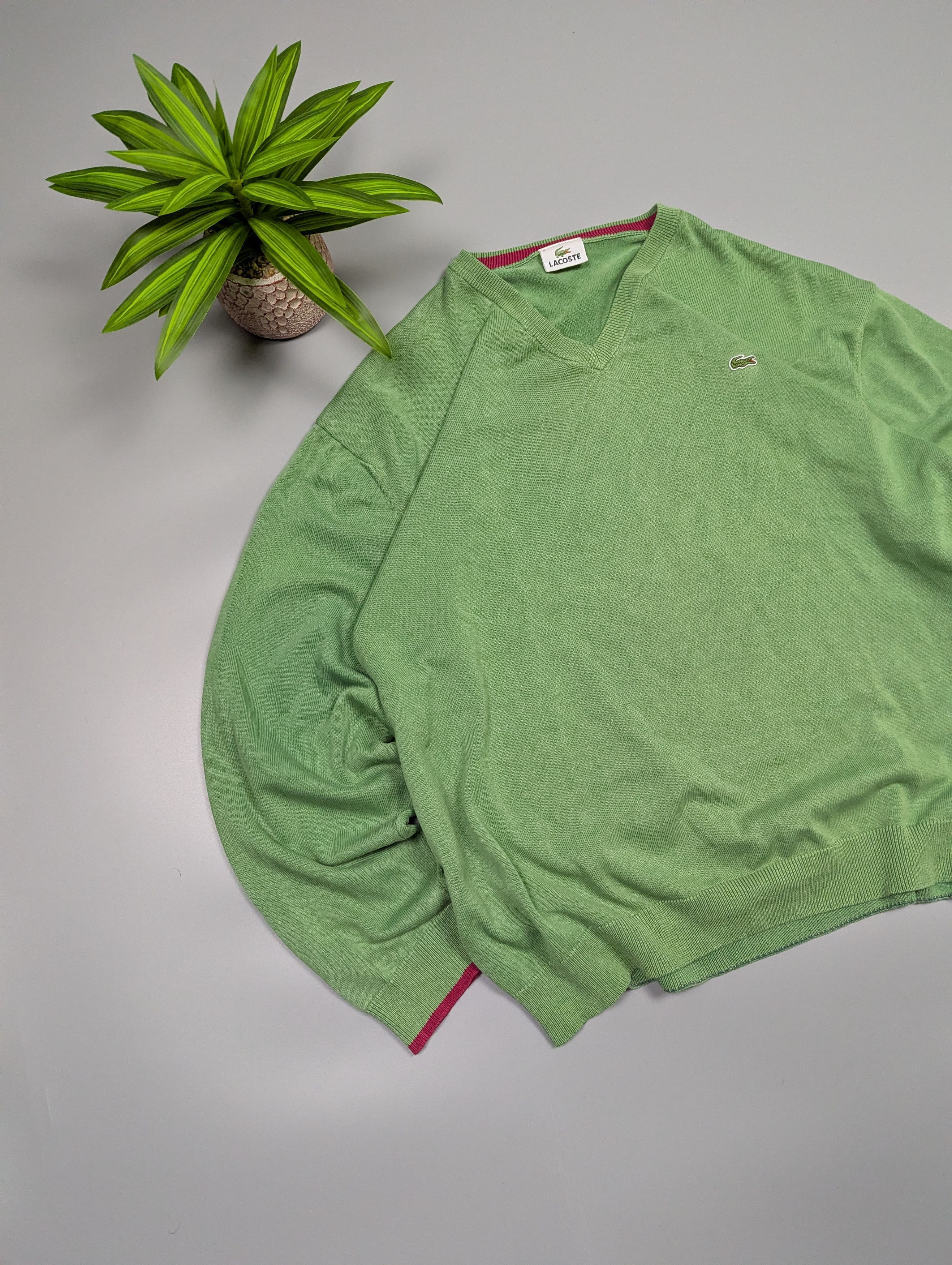 Lacoste Classic Lacoste Vintage Tennis Sweater Moss Green Size XXL / US 16-18 / IT 52-54 - 3 Thumbnail