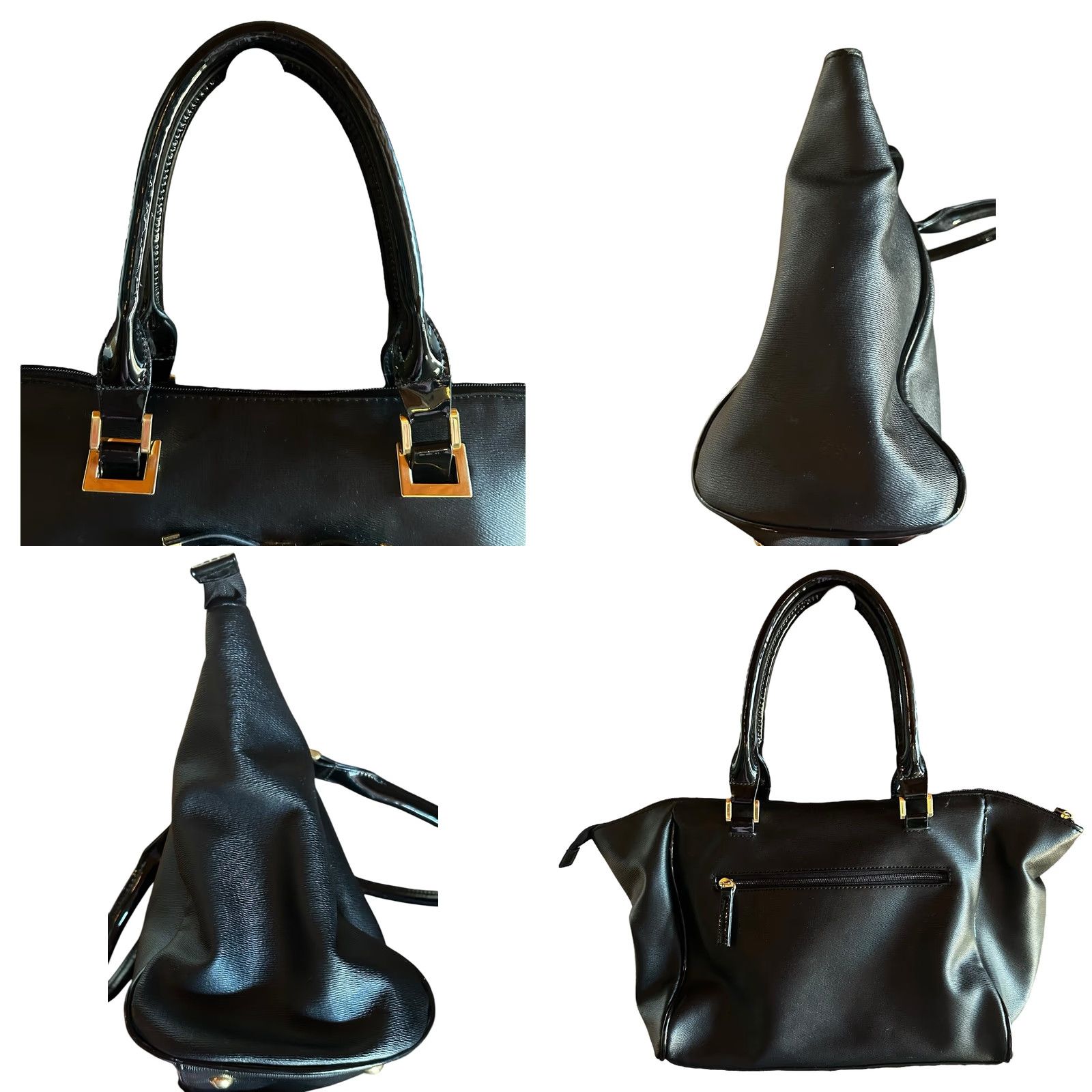 Vintage Lulu Guinness Ladies Purse Black Bow Shoulder Handbag Double Handles Bag Size ONE SIZE - 8 Thumbnail