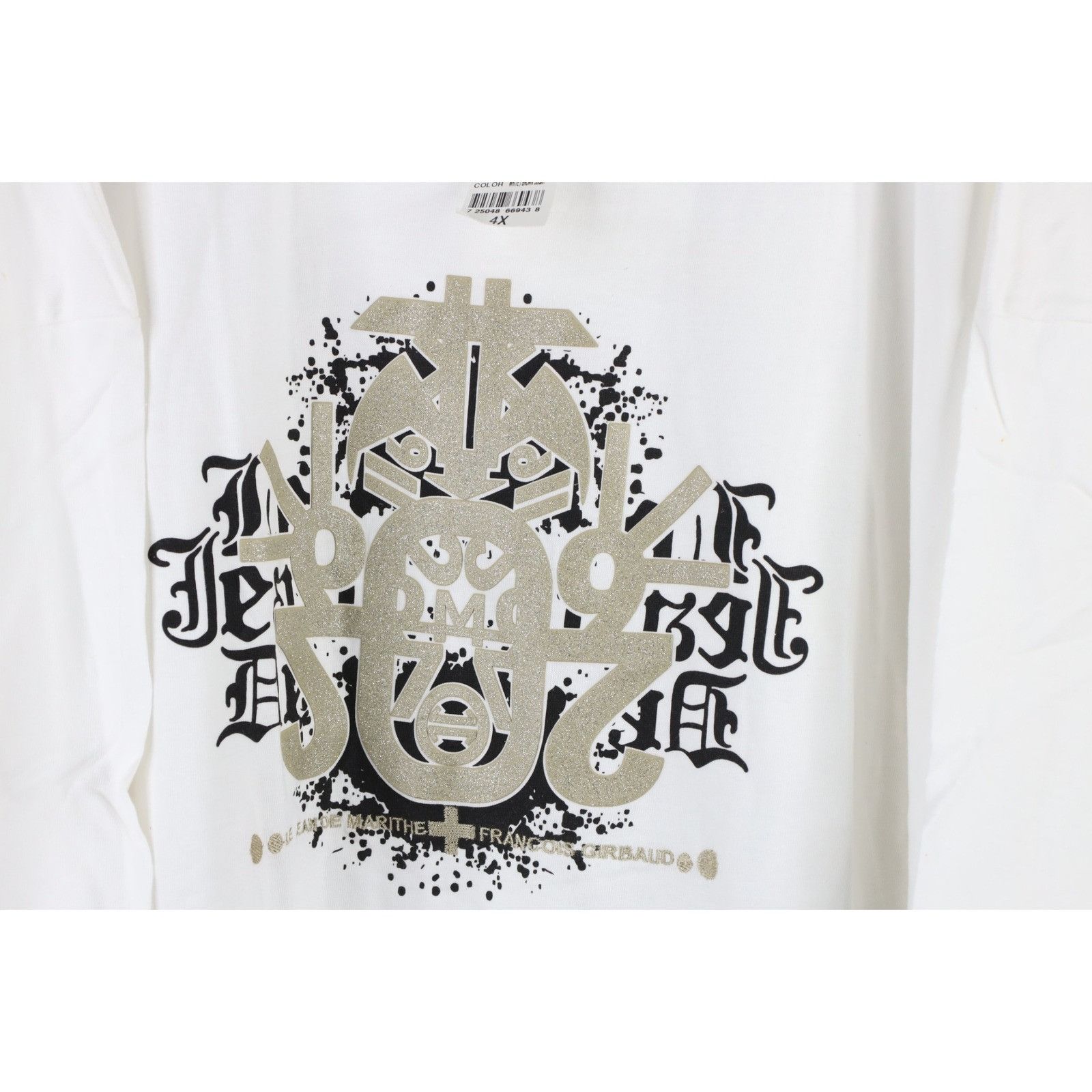 Marithe + Francois Girbaud × Vintage NOS Vintage 90s Marithe Francois Girbaud Baggy T-Shirt 4XL Size US XXL / EU 58 / 5 - 3 Thumbnail