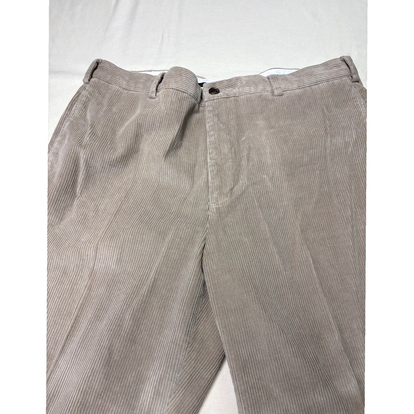 Brooks Brothers Brooks Brothers Hudson Pants Mens 40x30 Corduroy Tan Taupe Cotton Wide Wale Dress Straight Jeans? Size US 40 / EU 56 - 2 Thumbnail