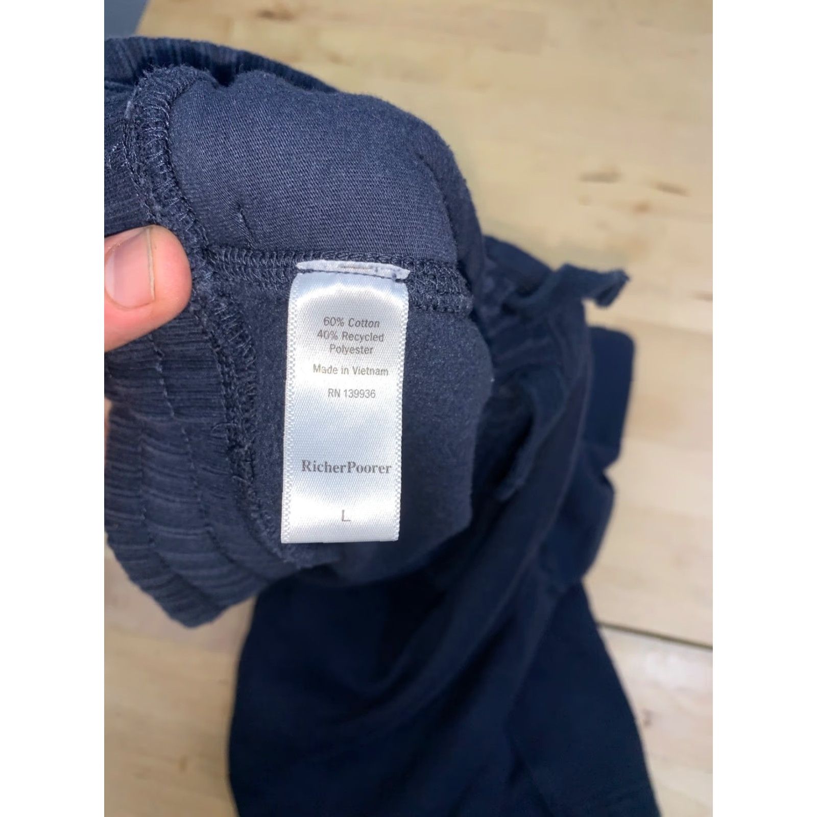 Richer Poorer Richer Poorer Sweat Shorts Men L Blue Casual Drawstring Size US 33 - 3 Thumbnail