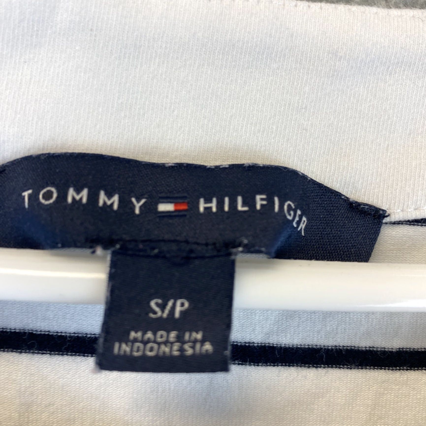 Tommy Hilfiger TOMMY HILFIGER Womens T-Shirt Dress Solid Navy Stretch Above Knee S Short Sleeve Collar Size S / US 4 / IT 40 - 5 Thumbnail