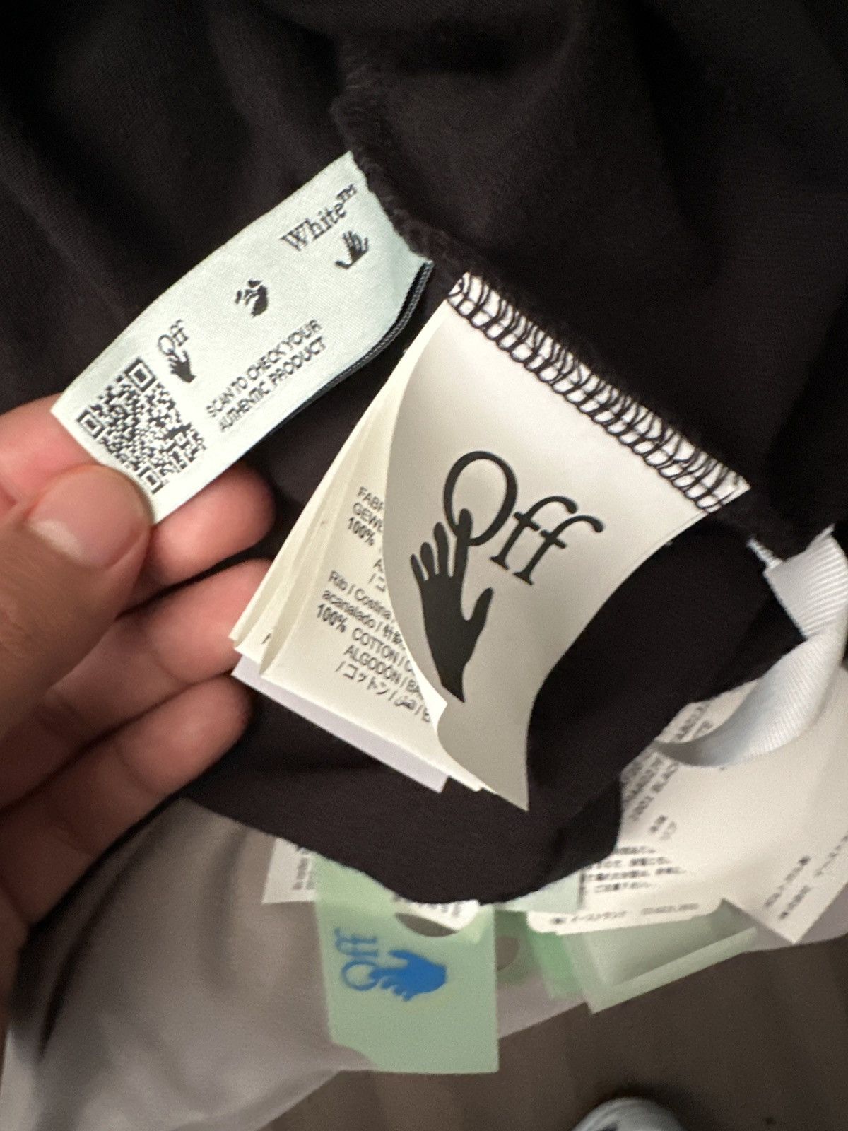 Off-White Off-White Agreement Short-Sleeve Slim Tee 'Black/White' Size US XL / EU 56 / 4 - 5 Thumbnail