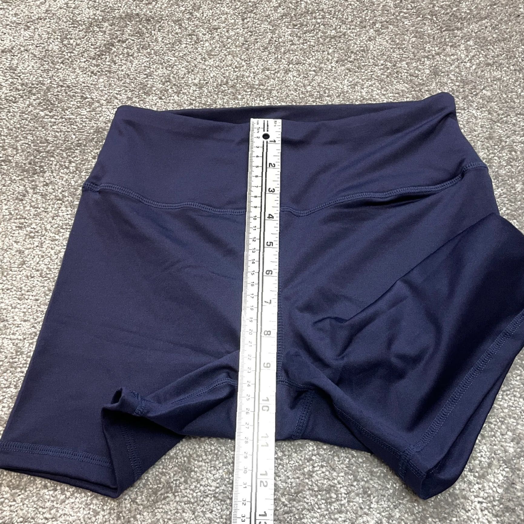 Vintage Unbranded Compression Shorts Medium Navy Blue Active Gym Yoga New Womens Size 32" / US 10 / IT 46 - 4 Thumbnail