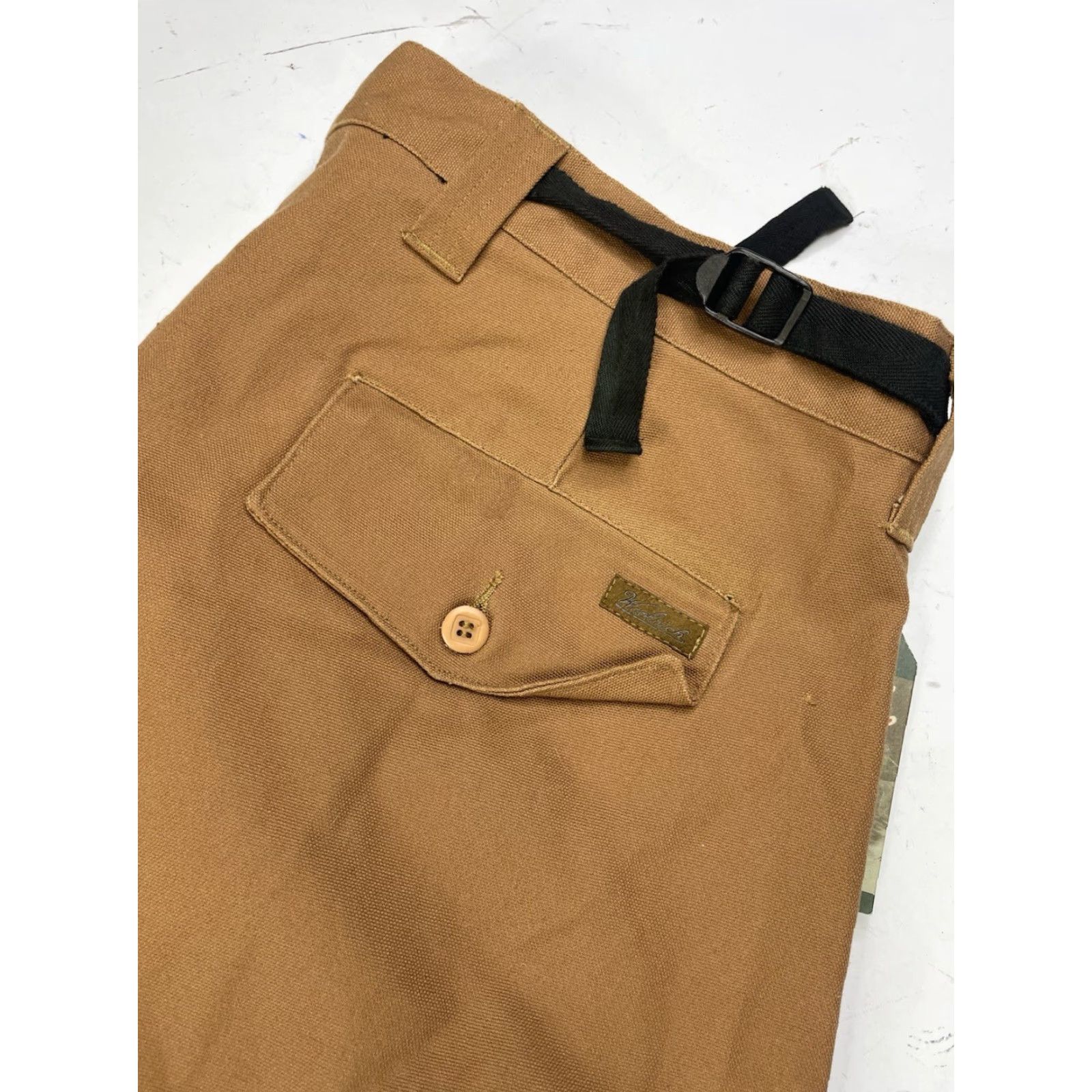 Vintage Woolrich Pants Outdoor Regular Cotton Brown Size Large L Mens Straight Inseam See Measurements Zip Flat Front Mid Rise 10-12 Material: Cotton Size US 33 - 5 Thumbnail