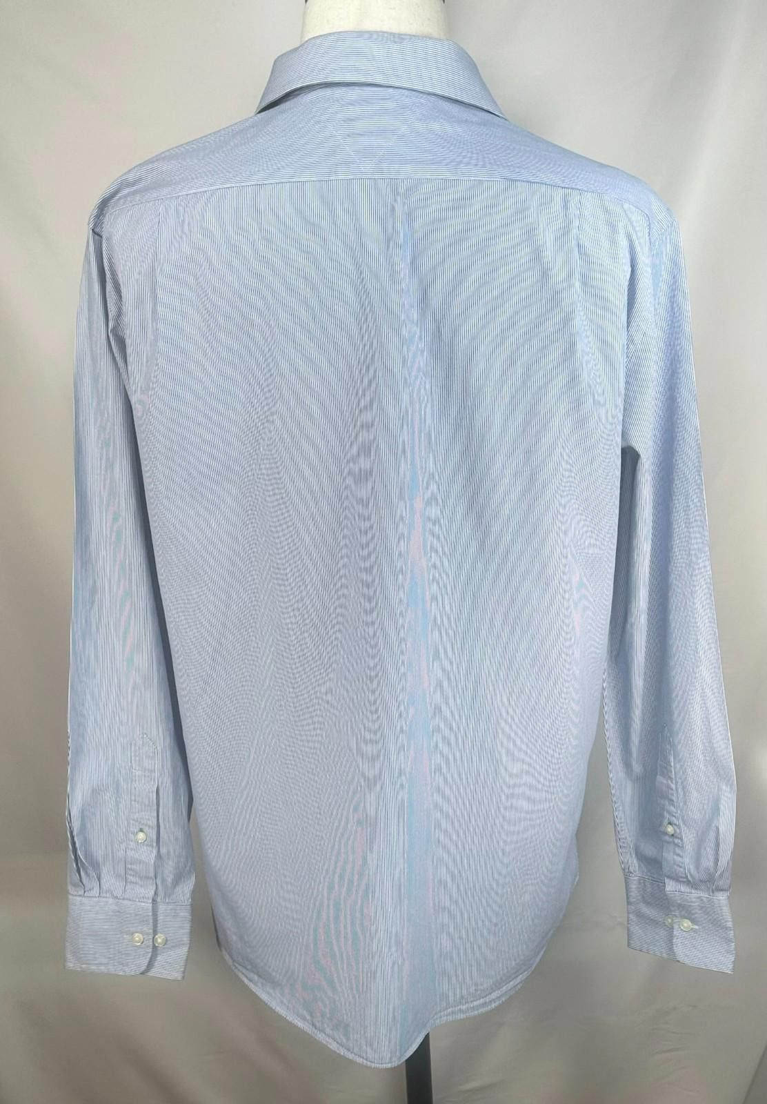 Tommy Hilfiger Tommy Hilfiger Striped Slim Fit Button Up Shirt Blue Mens L Size US L / EU 52-54 / 3 - 2 Thumbnail