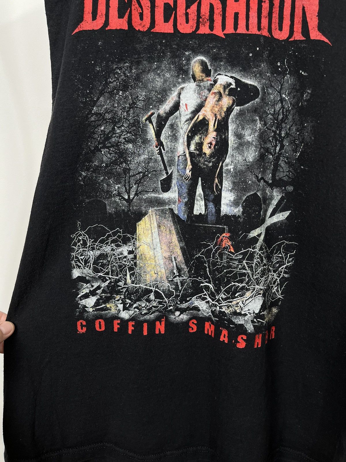 Band Tees × Vintage Vintage 2000’s Desecration Band Rock Sleeveless Tank Top Size US XL / EU 56 / 4 - 5 Thumbnail