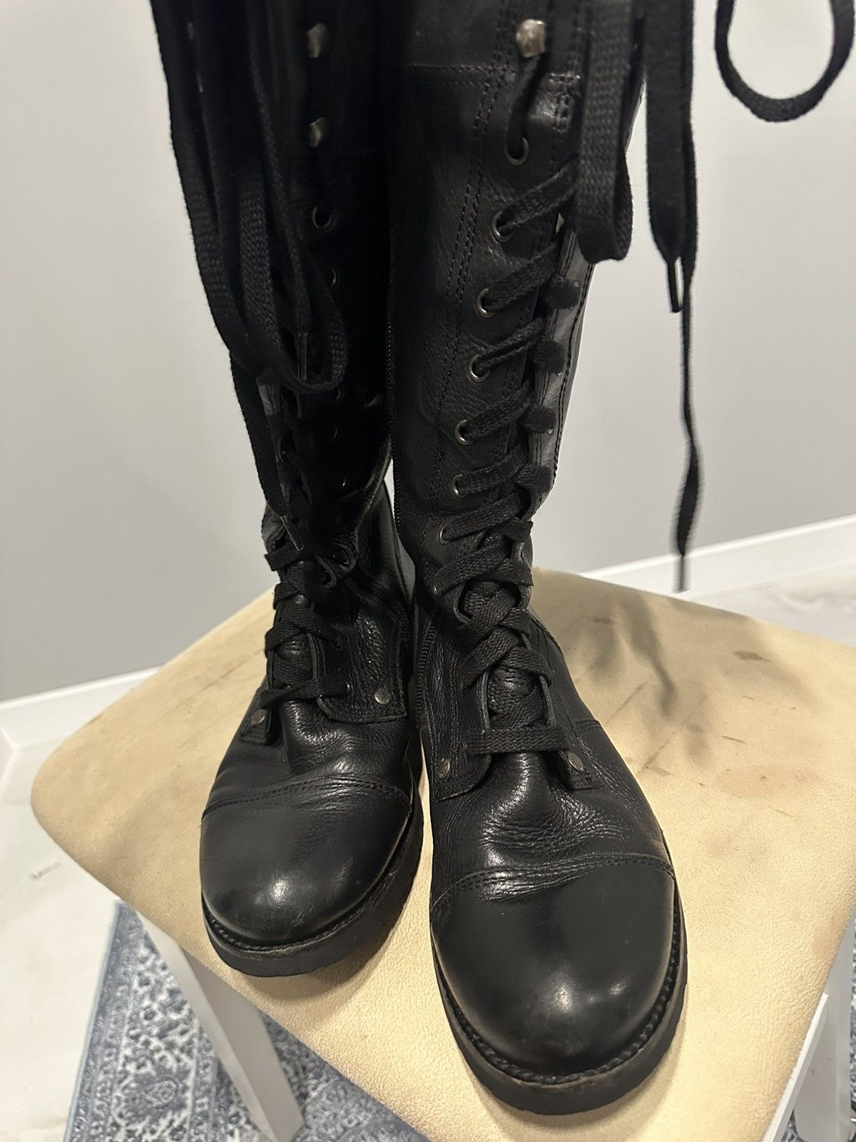 A.S.98 A.S.98 Type Avant Garde Leather High Boots Gothic Punk Size US 8 / IT 38 - 15 Thumbnail