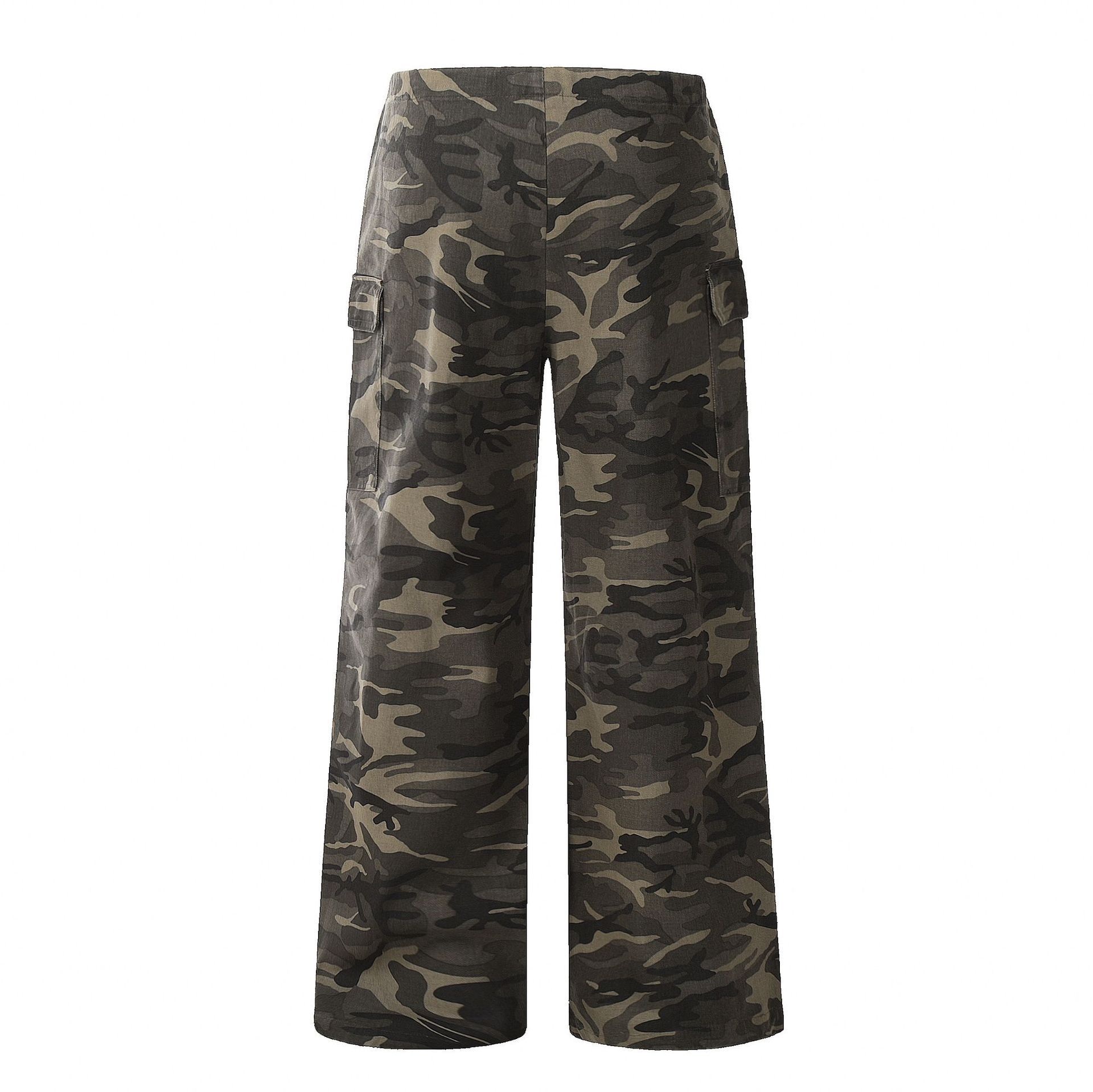 Japanese Brand × Jean American pocket camouflage drawstring casual cargo trousers Size US 32 / EU 48 - 2 Thumbnail