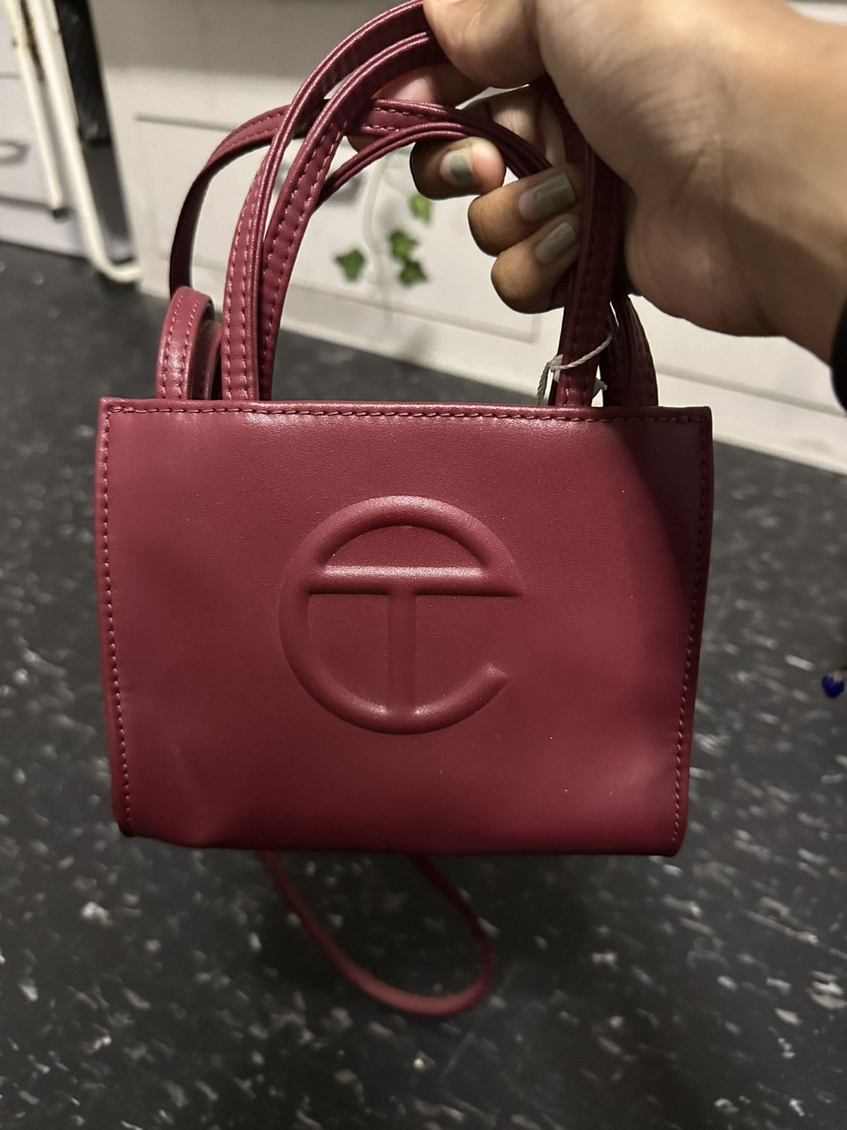 Hot Fashion Small Oxblood Shopping Bag