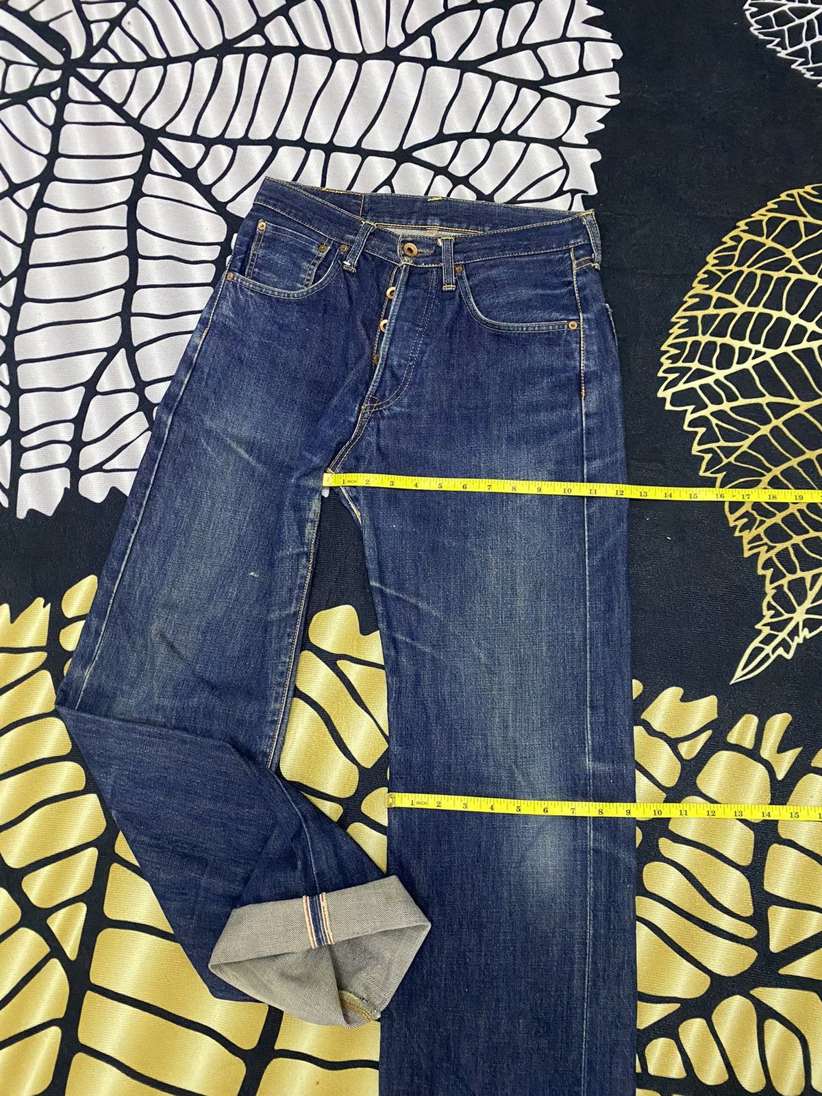 Edwin Edwin Selvedge Denim Jeans Distressed Size US 29 - 19 Thumbnail