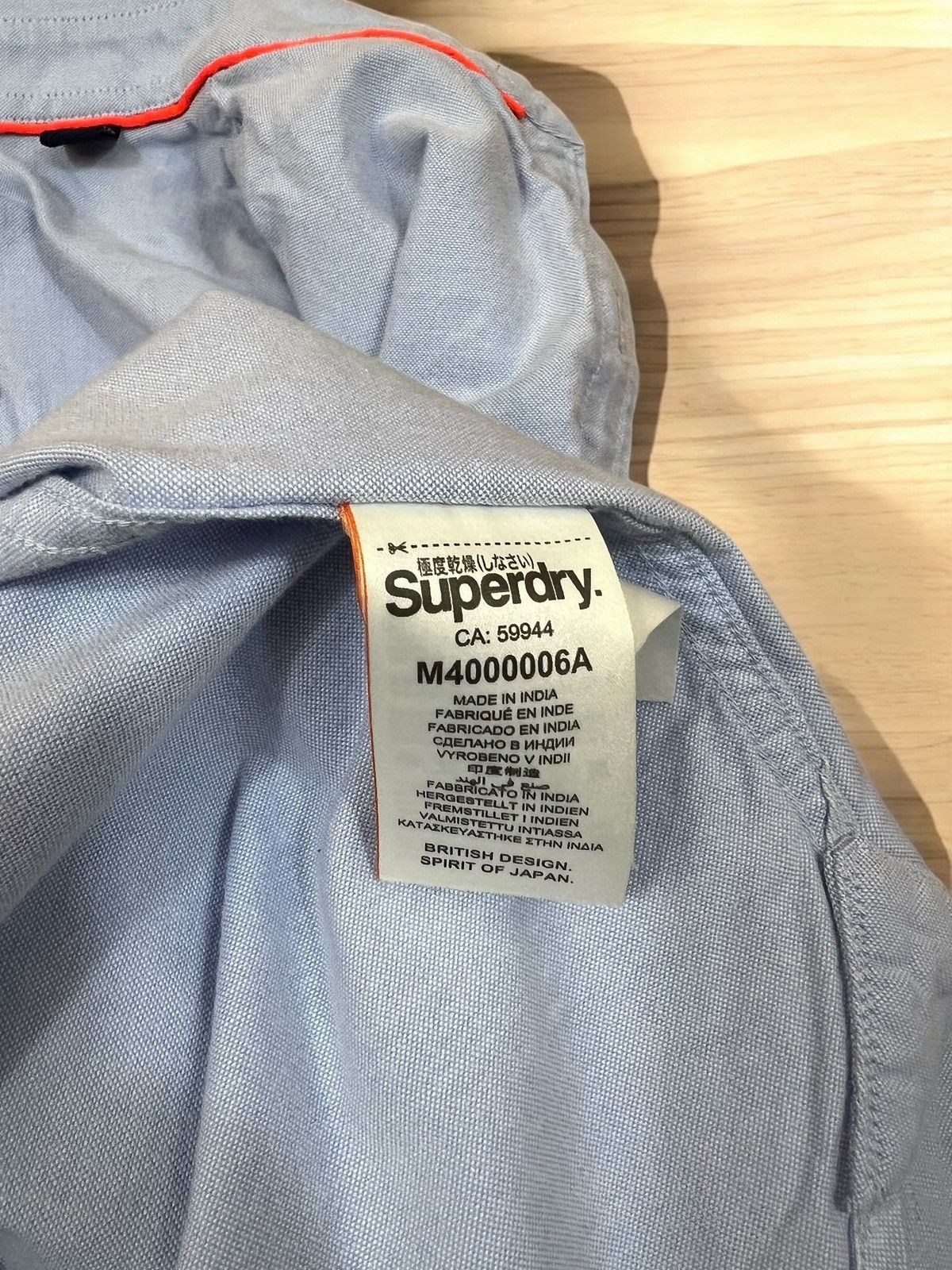 Superdry Superdry blue cotton shirt size S Size US S / EU 44-46 / 1 - 7 Thumbnail