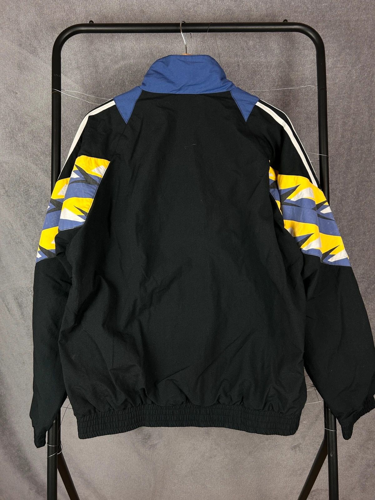Adidas × Vintage Adidas vintage 90s zip jacket 3 stripes black Size US L / EU 52-54 / 3 - 2 Thumbnail
