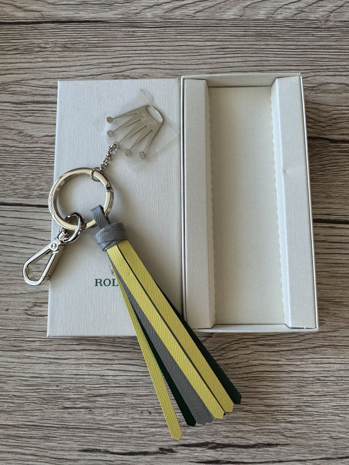 Rolex Rolex Multicolour Leather Crown Ring Key Chain Size ONE SIZE - 2 Thumbnail