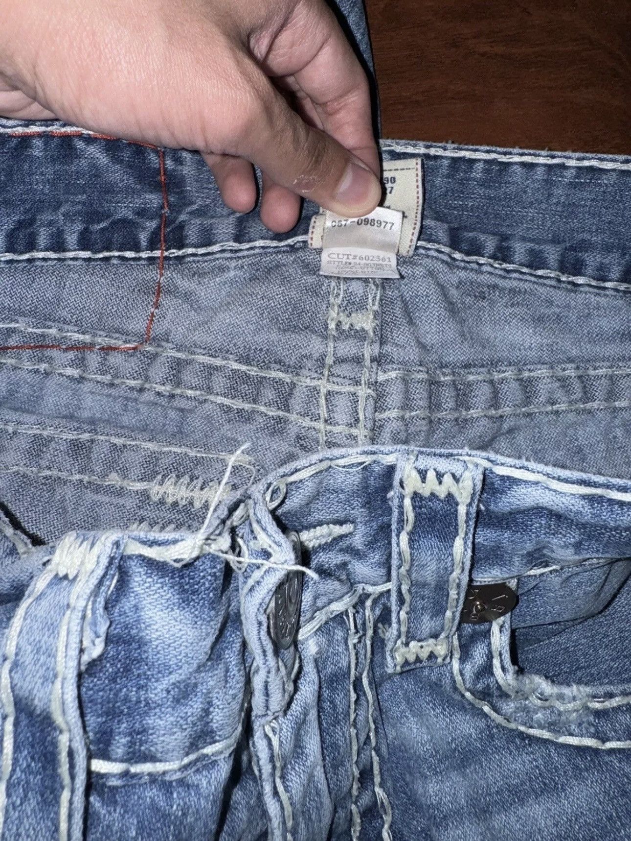 True Religion × Vintage True Religion Bootcut Thick Stitching Size US 31 - 9 Thumbnail