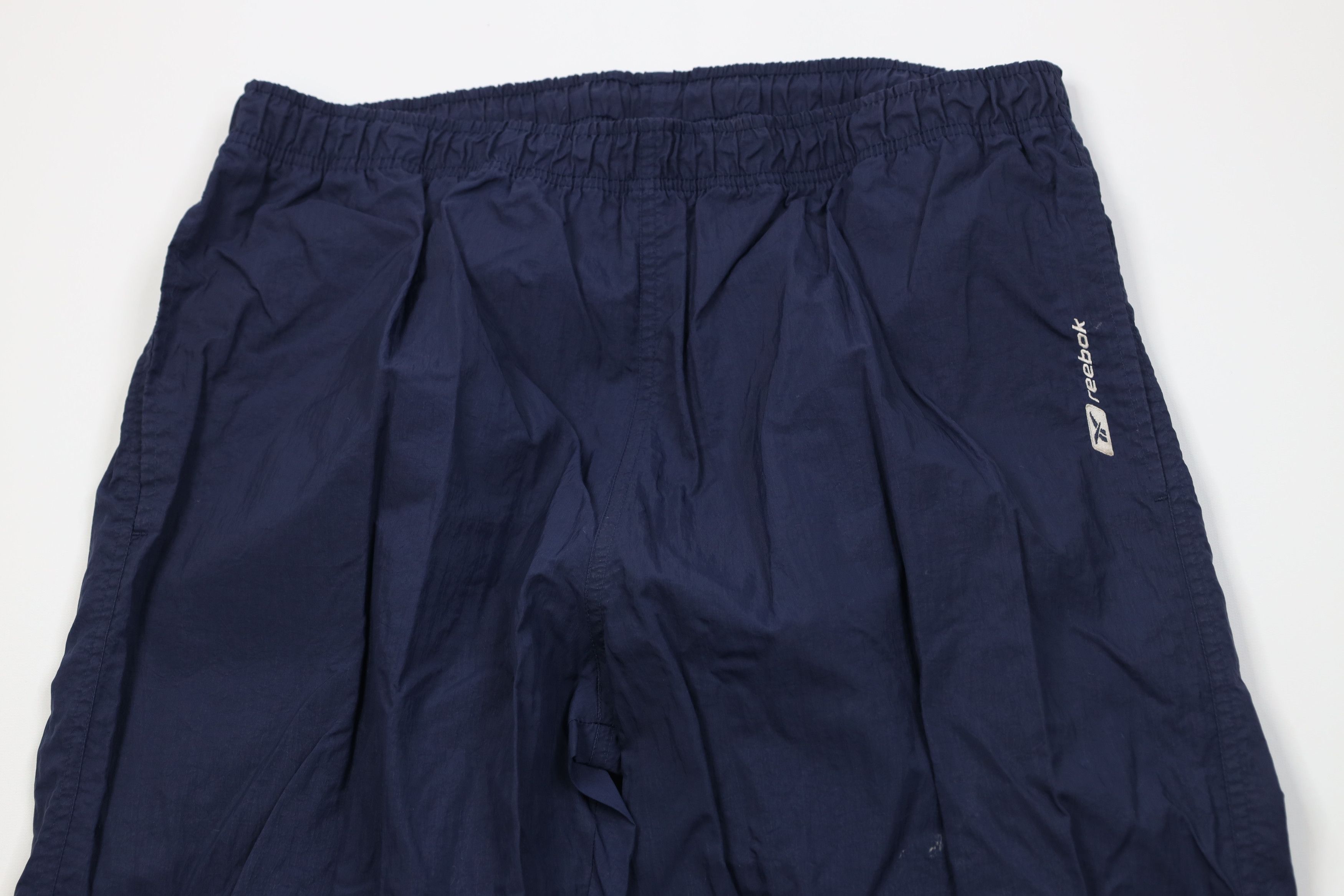 Reebok Vintage 90s Reebok Cuffed Windbreaker Joggers Pants Blue Size US 36 / EU 52 - 2 Thumbnail