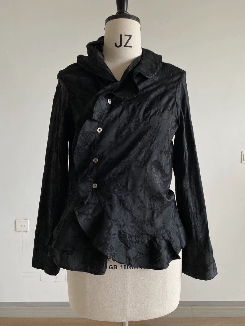 Comme des Garcons tricotCOMMEdesGARCONS Asymmetric Collar Top - dmc Size US M / EU 48-50 / 2 - 1 Thumbnail