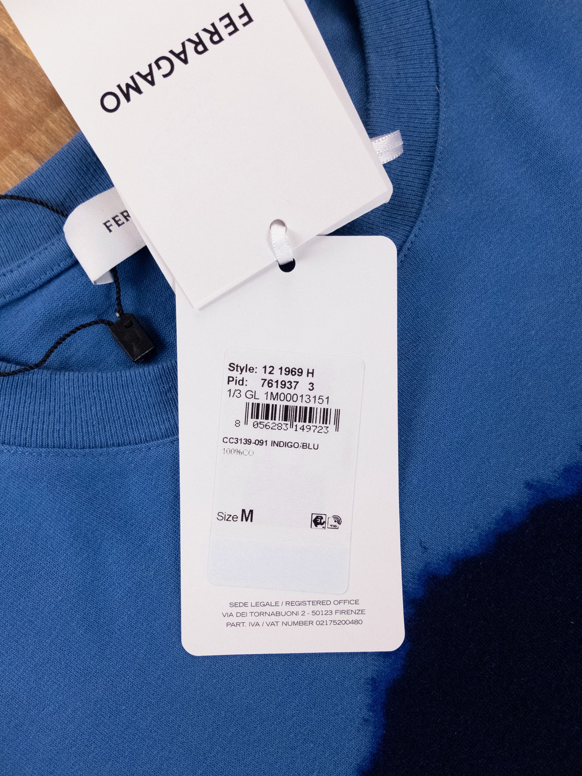 Salvatore Ferragamo SALVATORE FERRAGAMO blue navy colorblock t-shirt Medium Size US M / EU 48-50 / 2 - 6 Thumbnail
