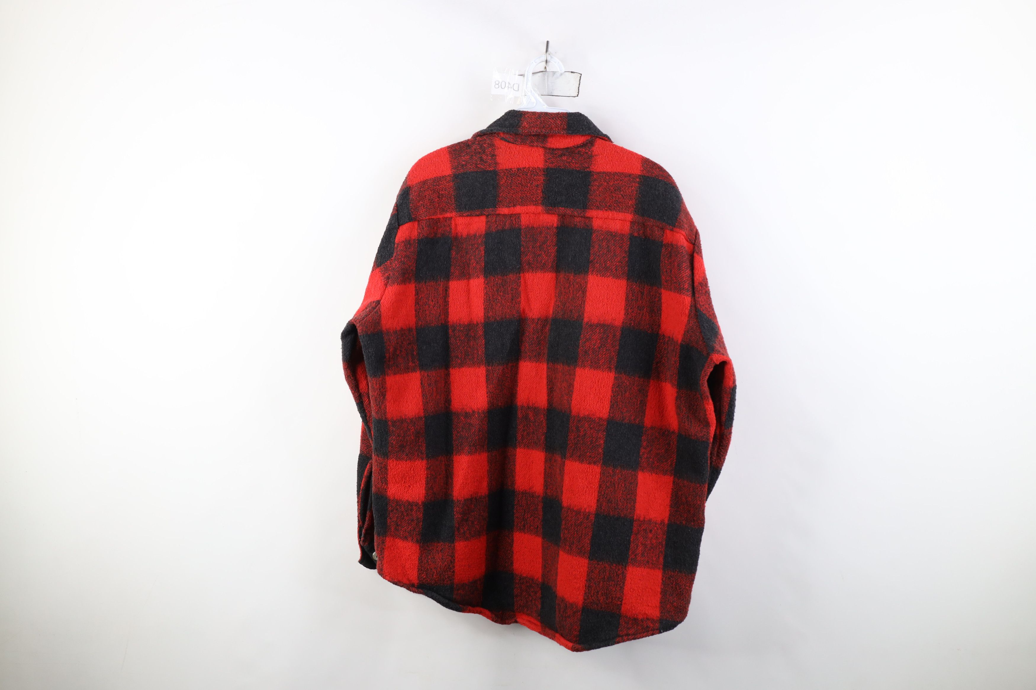 Vintage Vintage 50s 60s Streetwear Flannel Shirt Jacket Jac Plaid Size US L / EU 52-54 / 3 - 13 Thumbnail