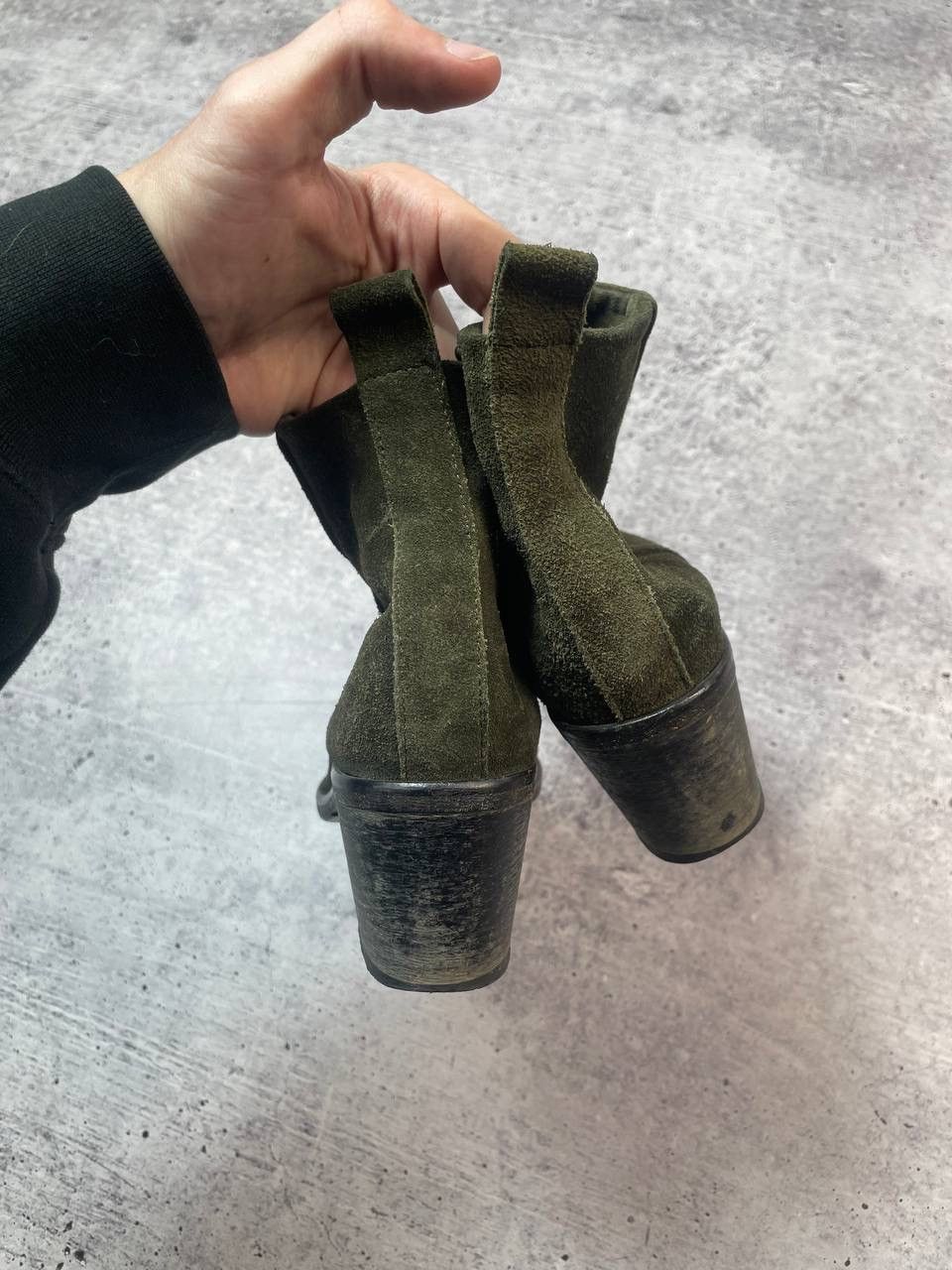 Diesel Vintage 00s Diesel Suede Ankle Boots Shoes Y2K Size US 7 / IT 37 - 5 Thumbnail