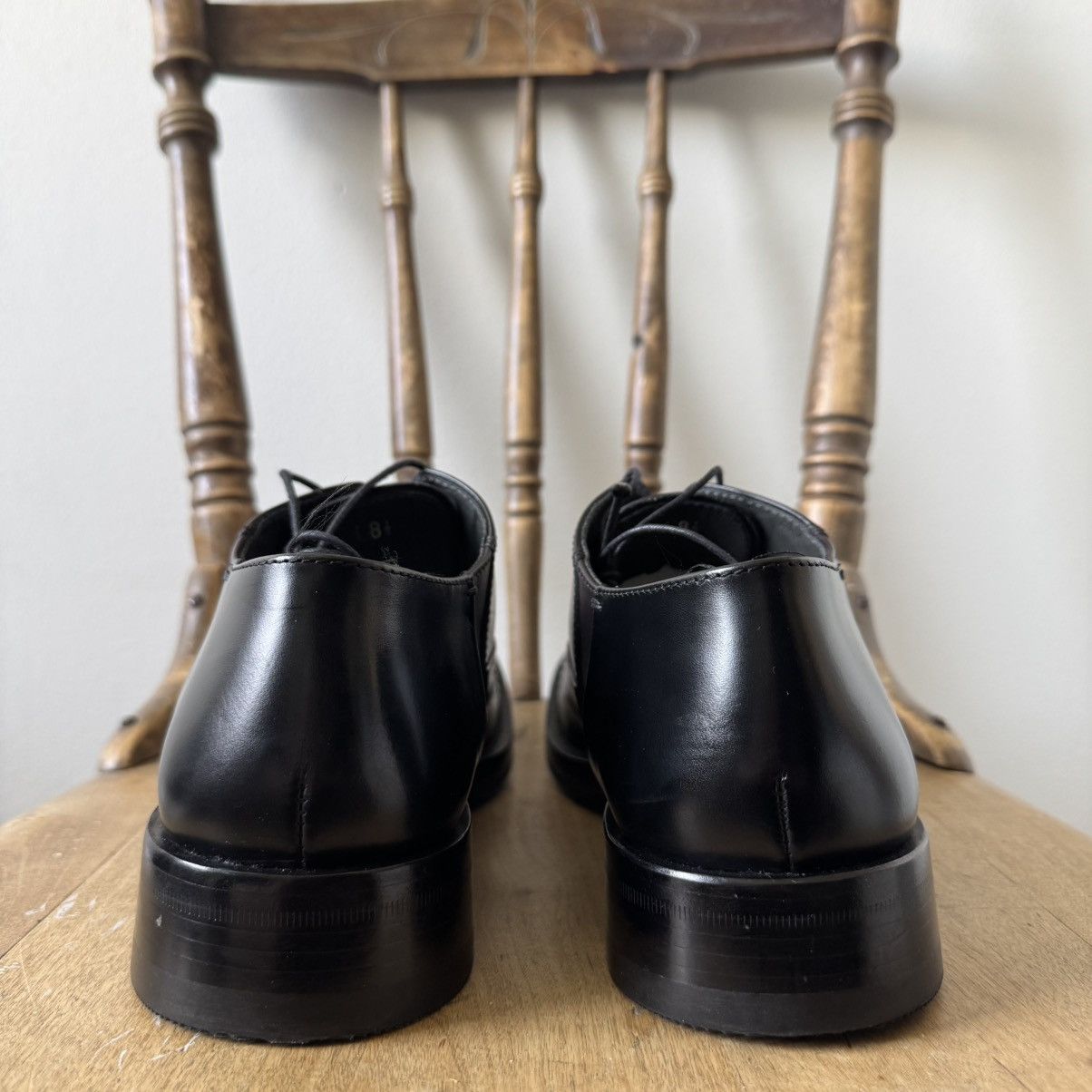 Miu Miu Miu Miu 1990’s Bi-Color Black/Brown Oxford Leather Shoes Size US 9.5 / EU 42-43 - 5 Thumbnail