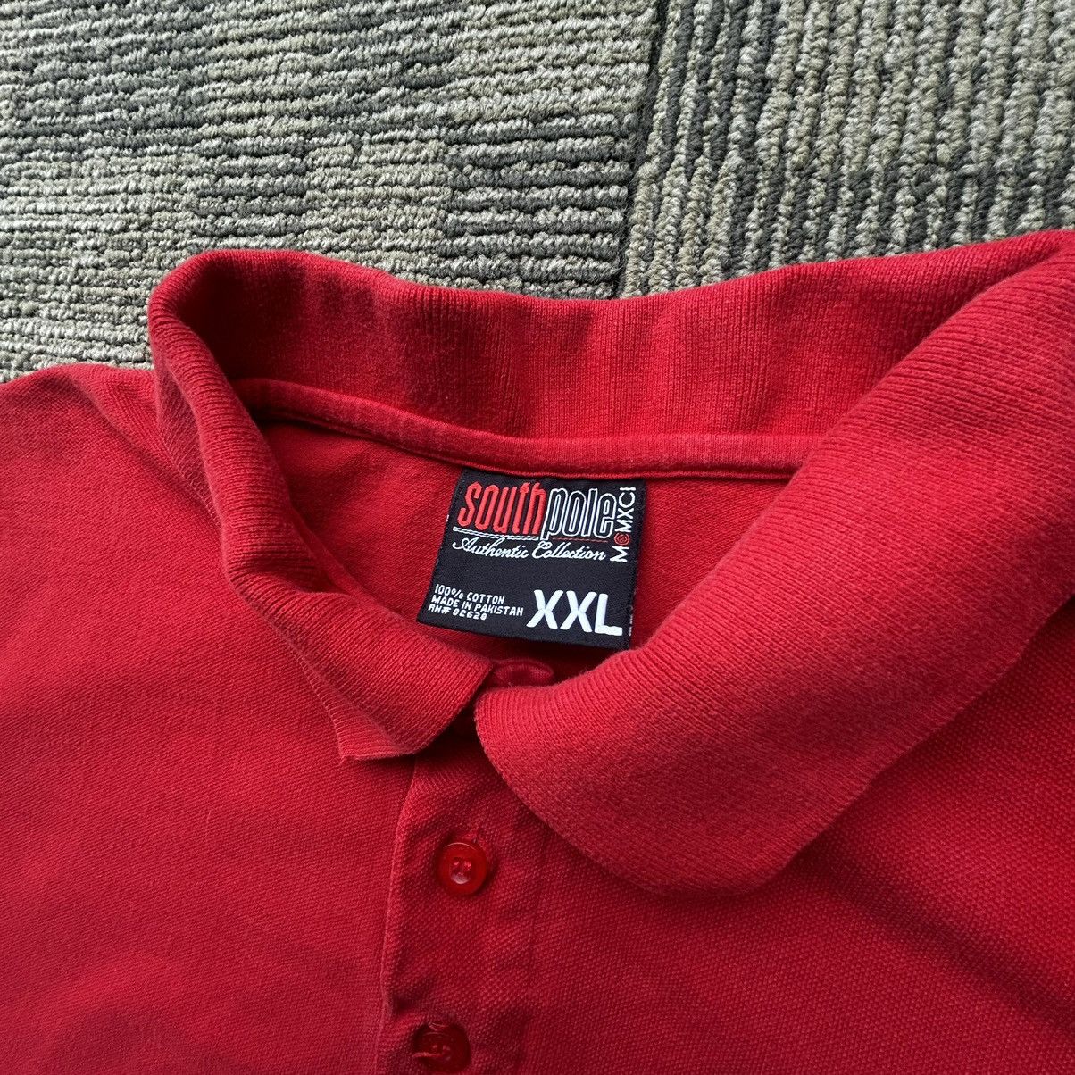 Southpole Vtg Y2K Southpole Red Embroidered Polo Shirt Size US XL / EU 56 / 4 - 3 Thumbnail
