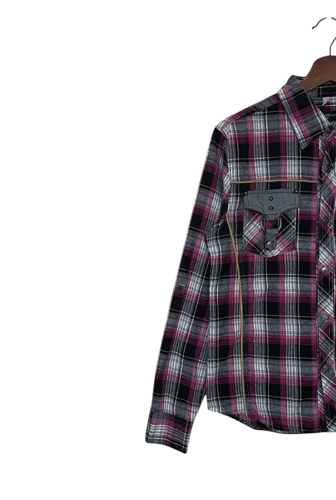 In The Attic × Japanese Brand × Vintage Vintage Japanese Brand In The Attic Checkered Shirt 2000s Size US M / EU 48-50 / 2 - 5 Thumbnail