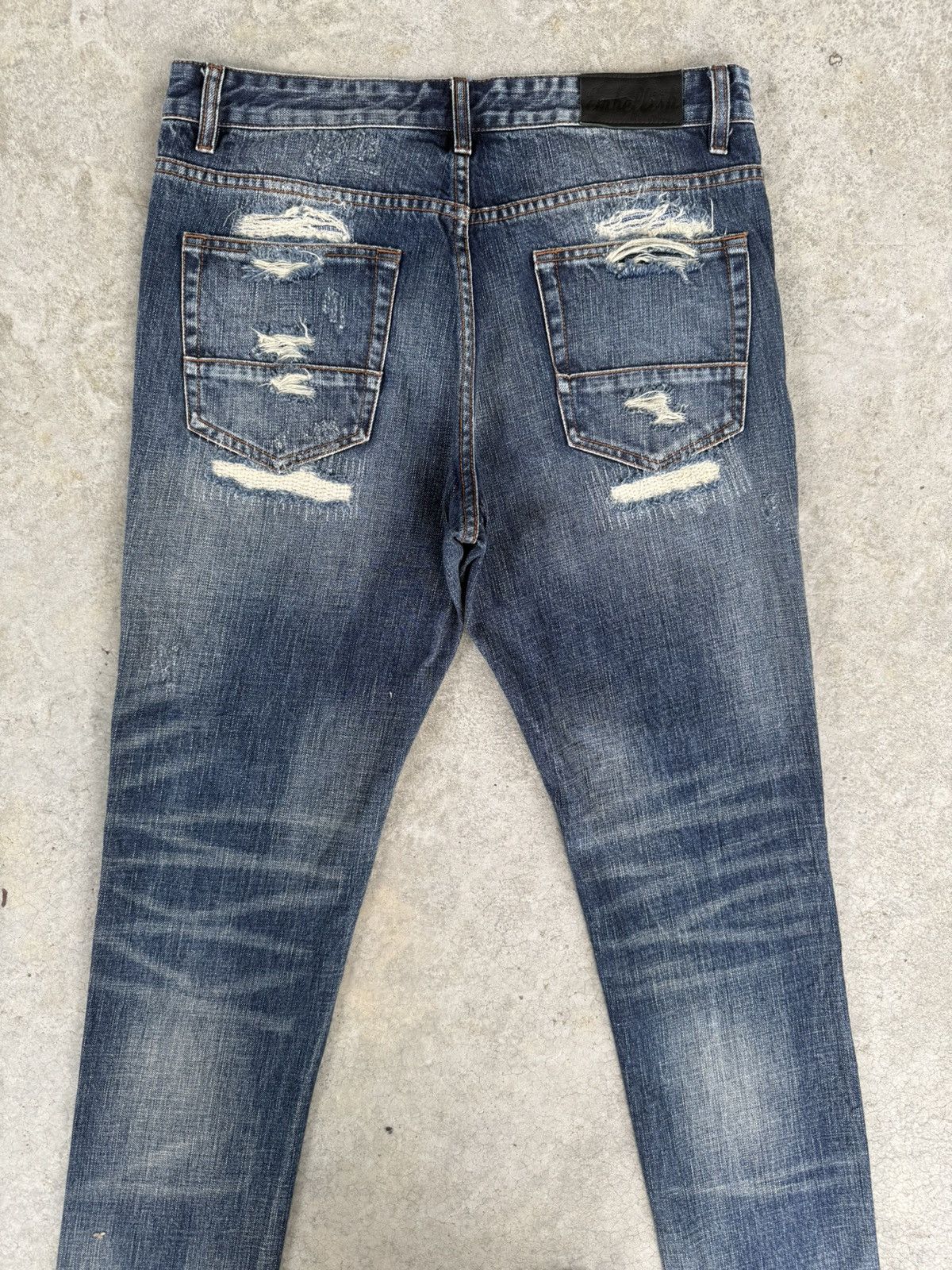 Embellish Japanese Embellish Boro Patchwork Distressed Slim Jeans Size US 34 / EU 50 - 8 Thumbnail