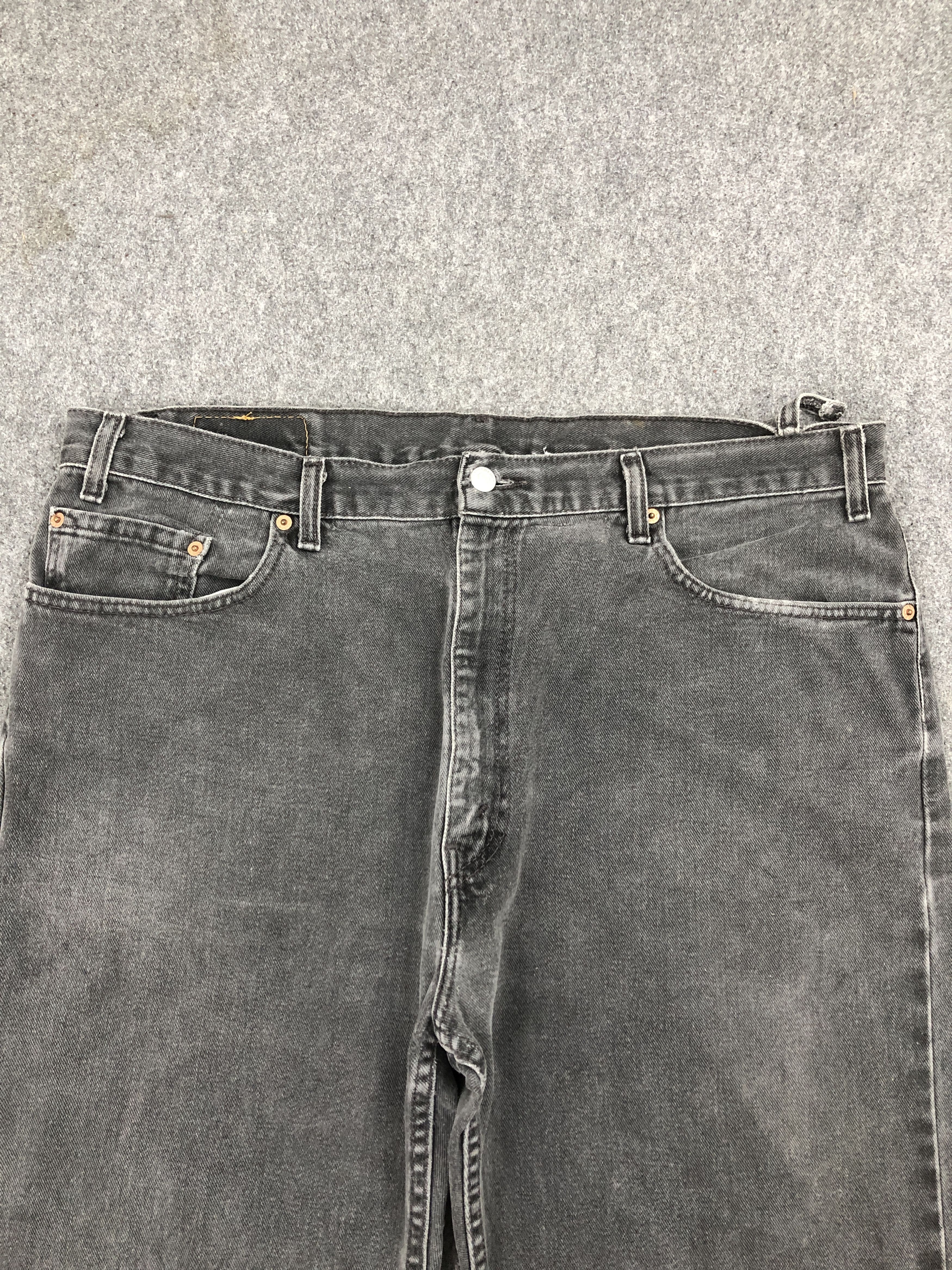 Levi's Faded Black Vintage 90s Levis 505 Jeans DP2292 Size US 39 - 2 Thumbnail