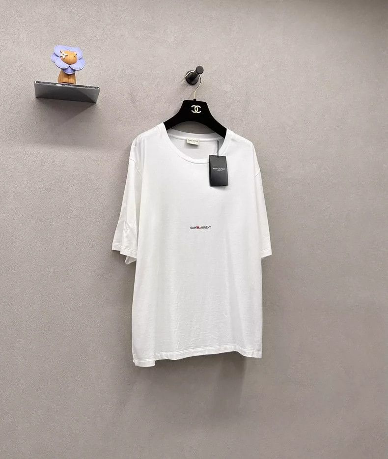 Saint Laurent Paris Saint Laurent ParisLogo letter cotton short sleeve 2504-Ne Size US M / EU 48-50 / 2 - 3 Thumbnail