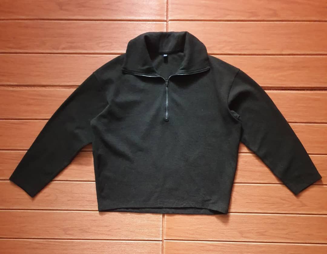 Uniqlo Uniqlo half zipper dark green sweater Size L / US 10 / IT 46 - 1 Thumbnail