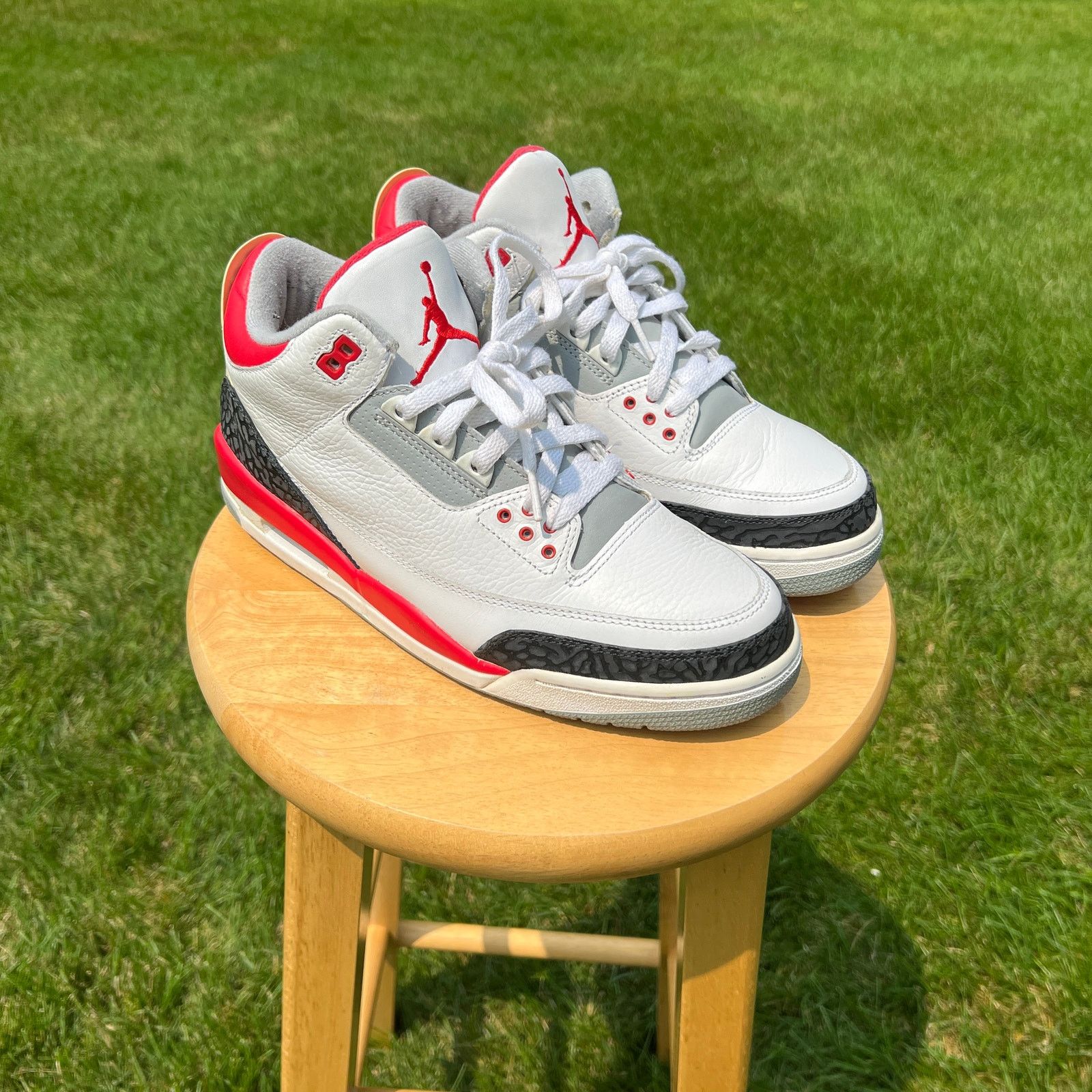 Nike Air Jordan 3 Retro Fire Red 2007 Size 13 Jordan 3 Retro Fire Red 2007 | Grailed main image 3
