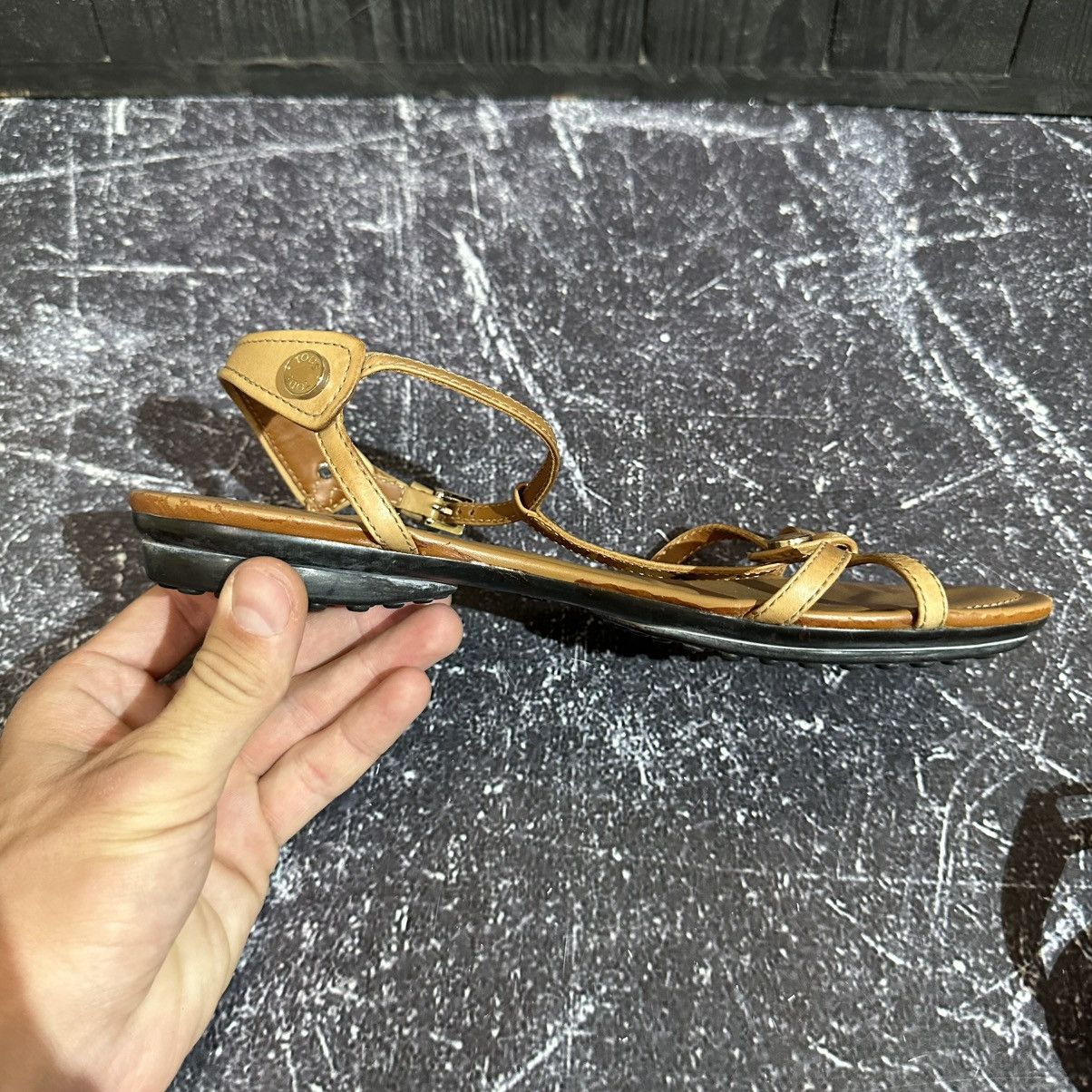 Tod's TOD’S - Women’s Leather Sandals Size 38 Size US 8 / IT 38 - 9 Thumbnail