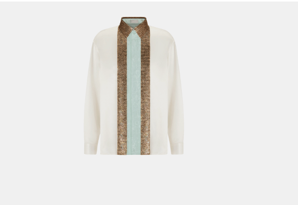 image of Dior O1Bcso1Str0324 Shirt In White, Men's (Size Small)