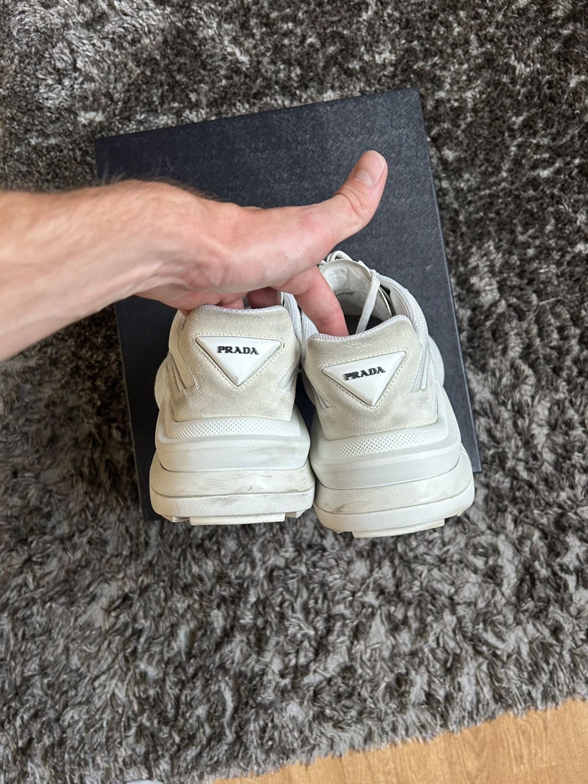 Prada Prada Sneaker White/Beige Size US 8.5 / EU 41-42 - 5 Thumbnail