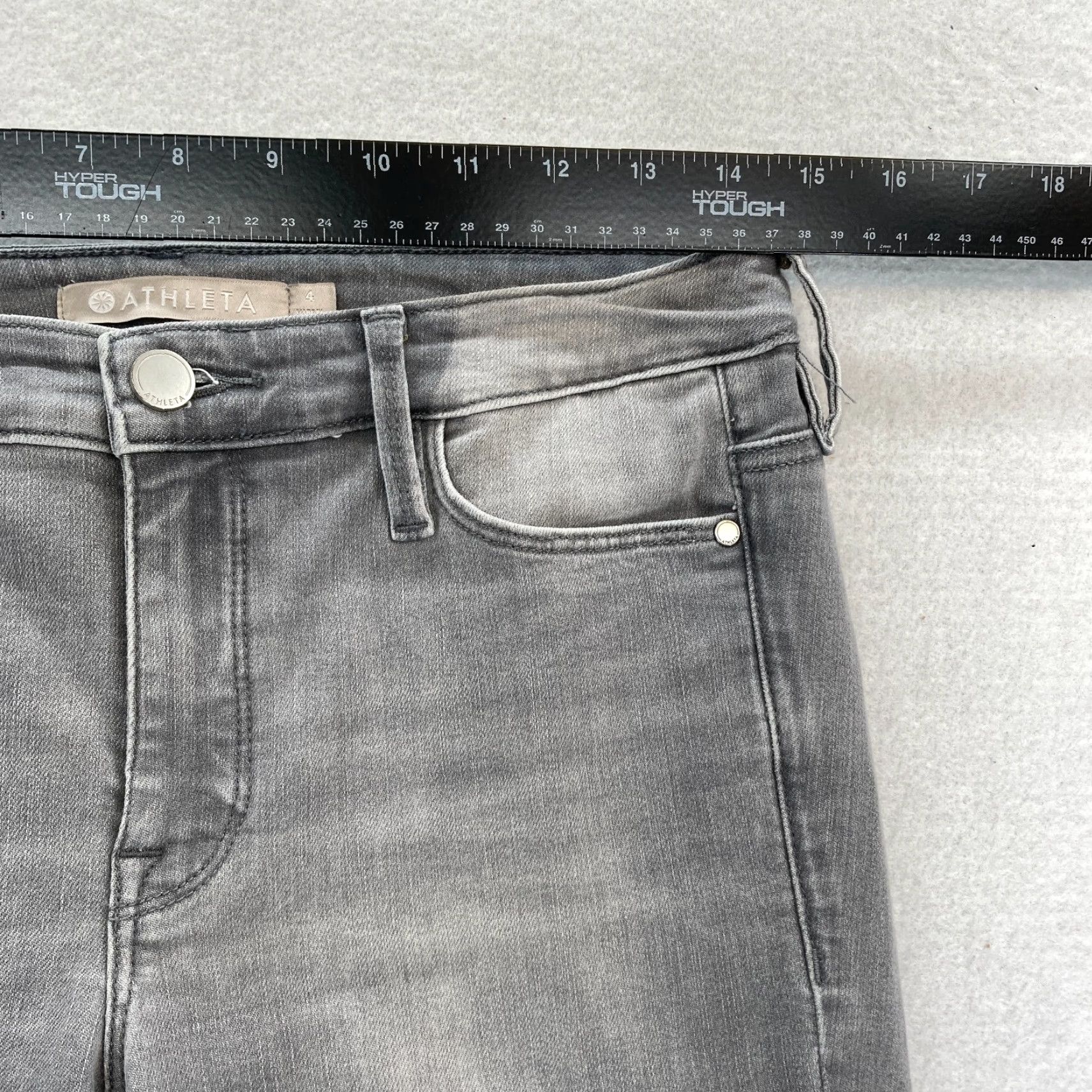 Athleta Athleta Sculptek Jeans Women’s 4 Skinny Ankle Gray Stretch Denim Low Rise Pants Size 28" / US 6 / IT 42 - 7 Thumbnail