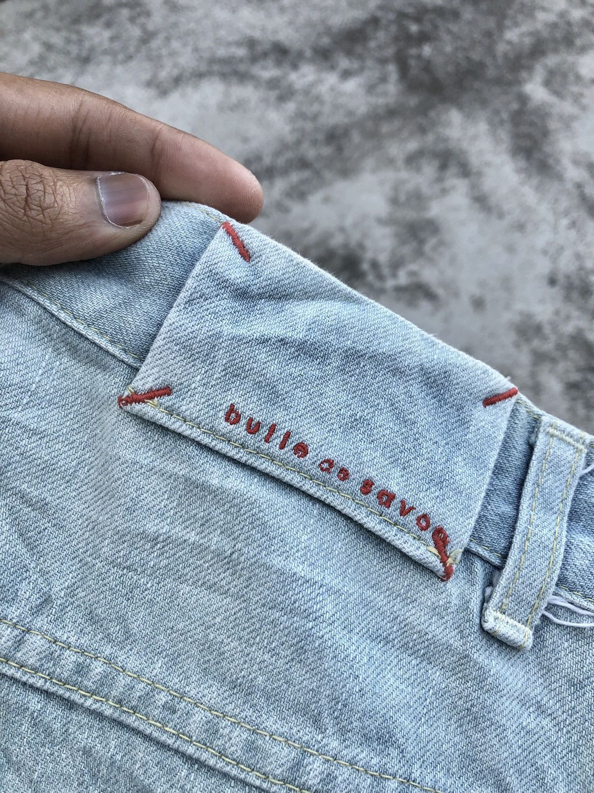 Hypebeast BAGGY⚡️⚡️BLEACH SELVEDGE DENIM Size US 28 / EU 44 - 3 Thumbnail