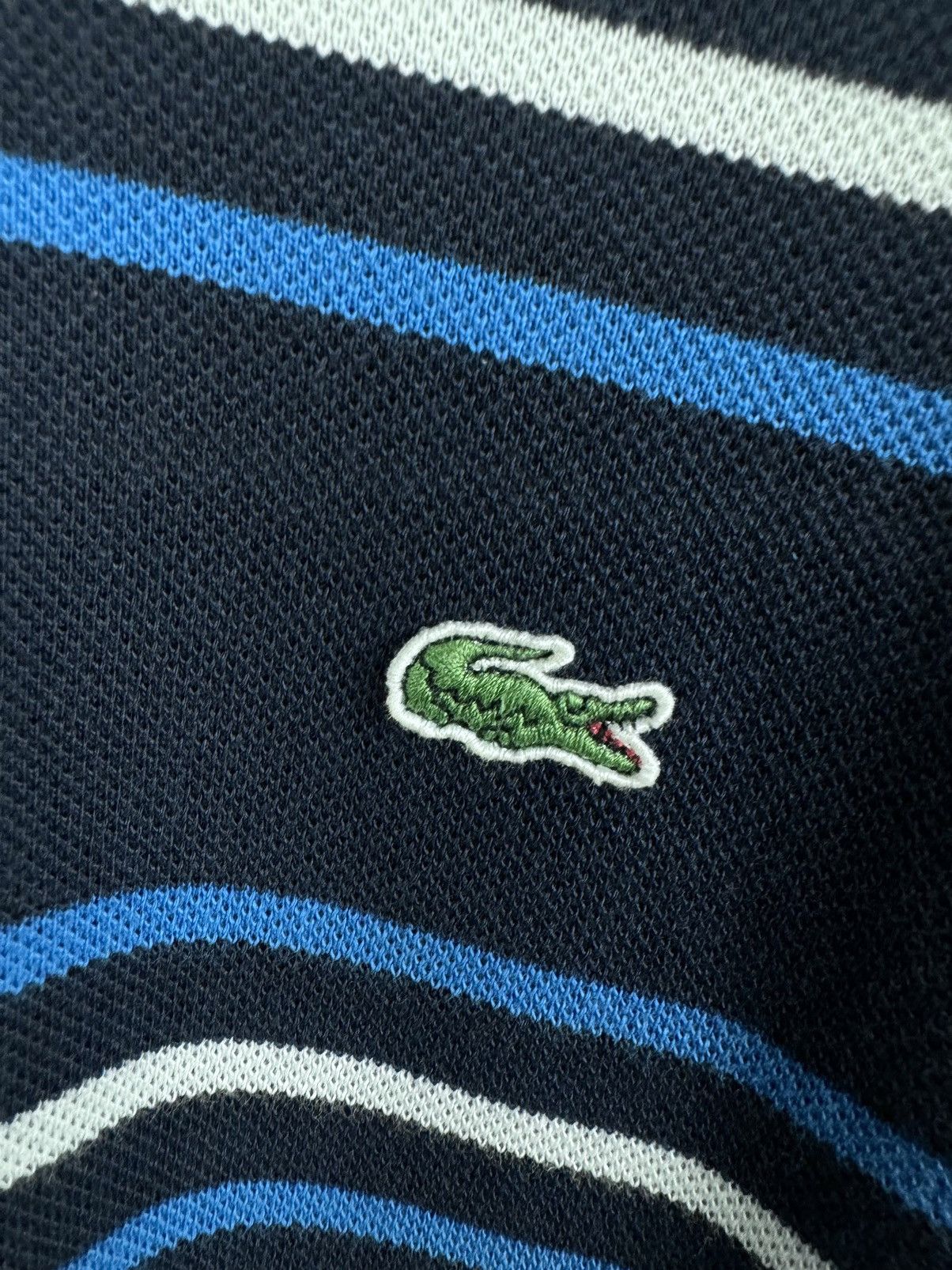 Vintage 🐊 LACOSTE STRIPED SHORT SLEEVE POLO SIZE S Size US S / EU 44-46 / 1 - 9 Thumbnail