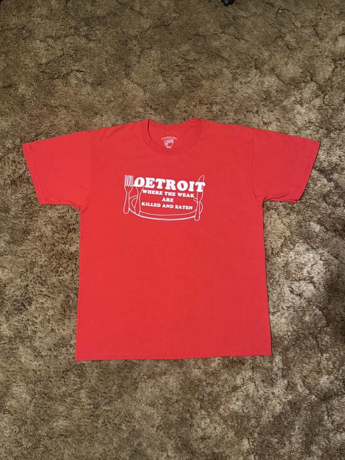 Vintage Y2K Detroit Humor T-Shirt Tee Red Large Size US L / EU 52-54 / 3 - 1 Thumbnail