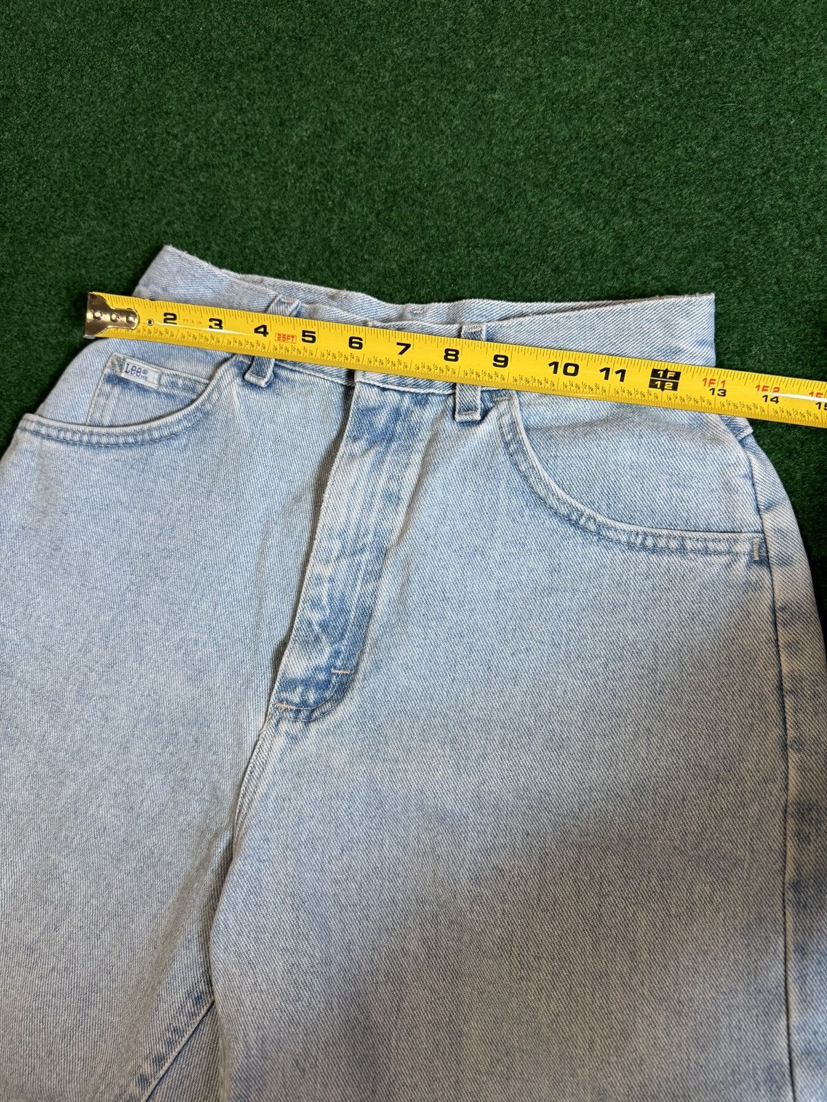 Lee × Vintage Vintage 90s Lee Jorts Light Wash Relaxed Fit Denim Shorts Size 26" / US 2 / IT 38 - 5 Thumbnail