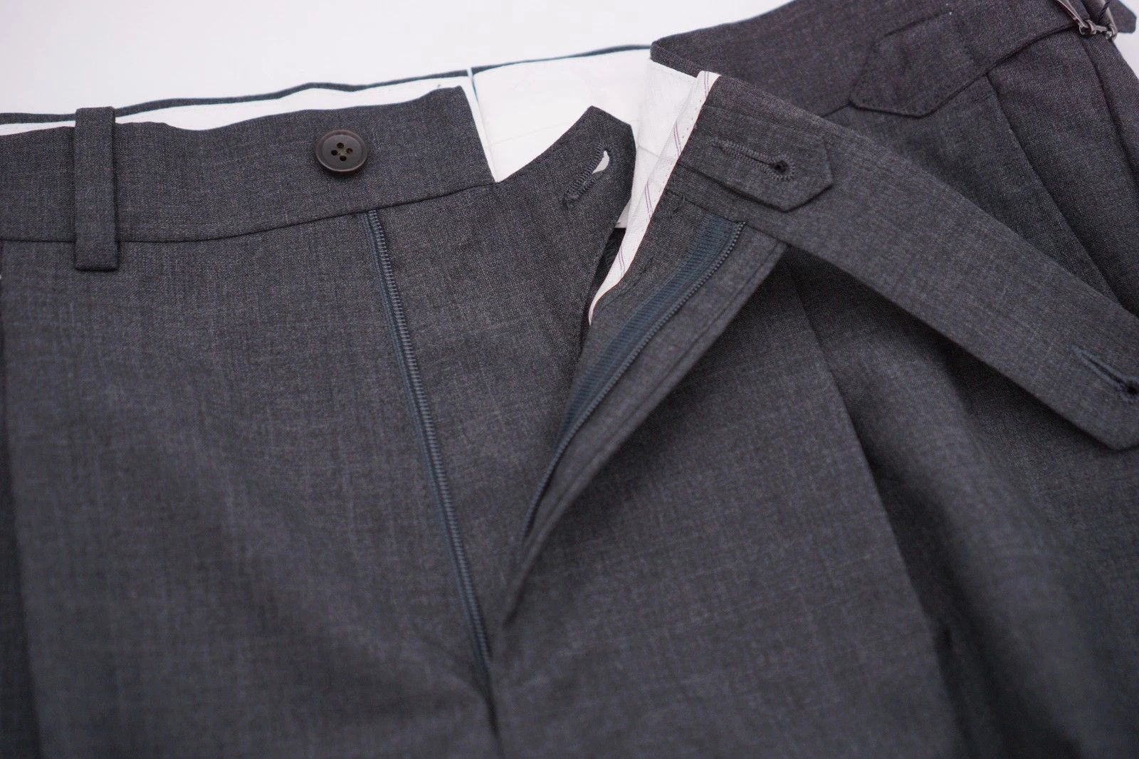Suitsupply Men Suitsupply Trousers Vigo ZC Grey Pure Wool S120 UK/US38 Size 38R - 4 Thumbnail