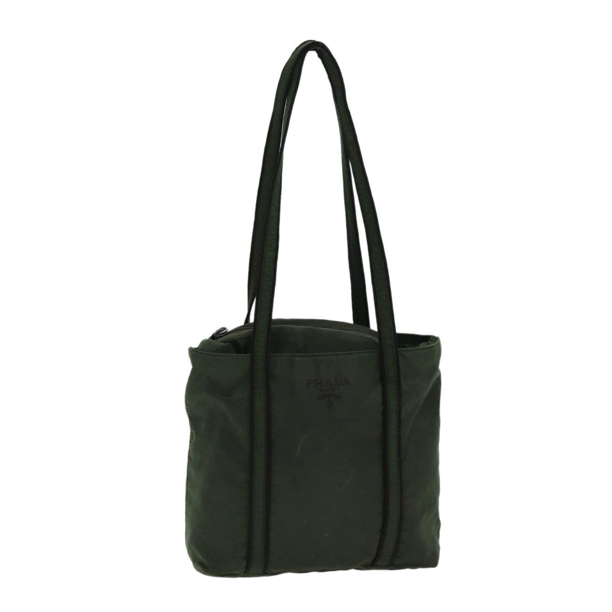 Prada Tessuto Khaki Synthetic Shoulder Bag (Pre-Owned) Size ONE SIZE - 1 Thumbnail