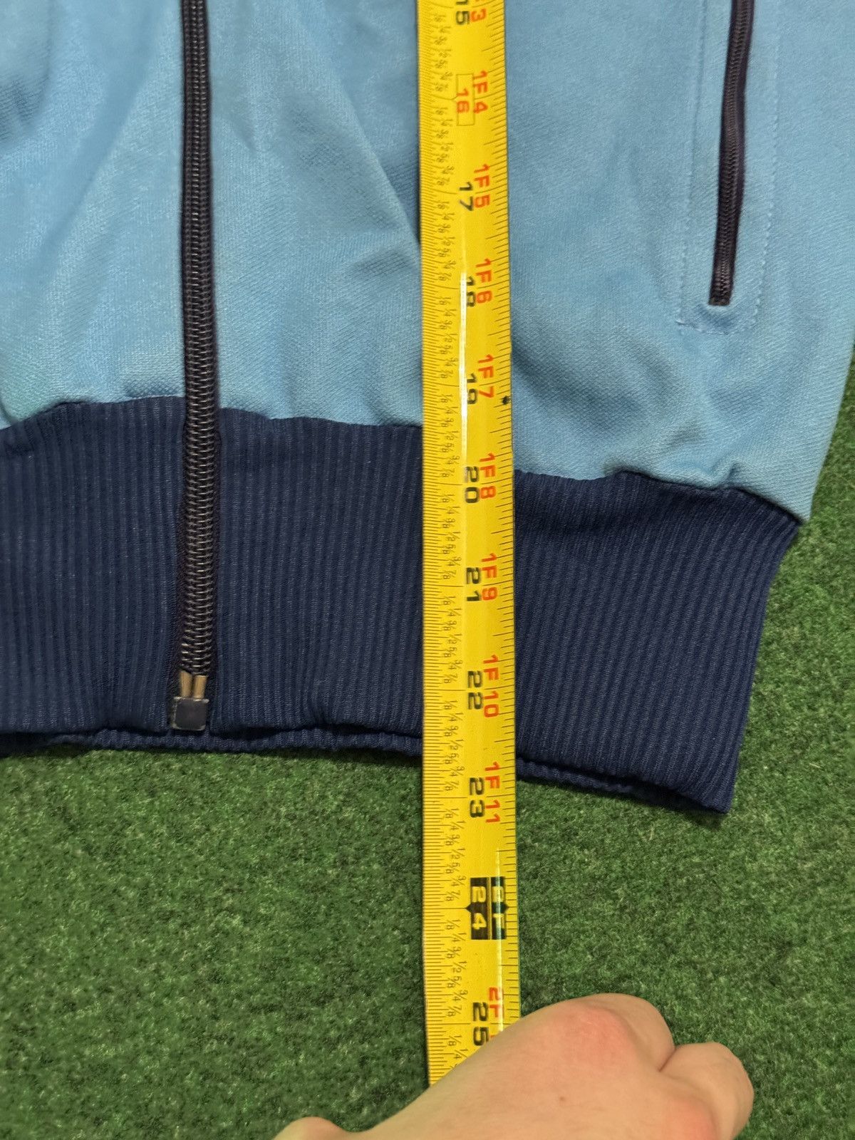 Adidas Vintage 70s Adidas Hooded Track Blue XS 17.5x22.5 Jacket Size US XS / EU 42 / 0 - 9 Thumbnail